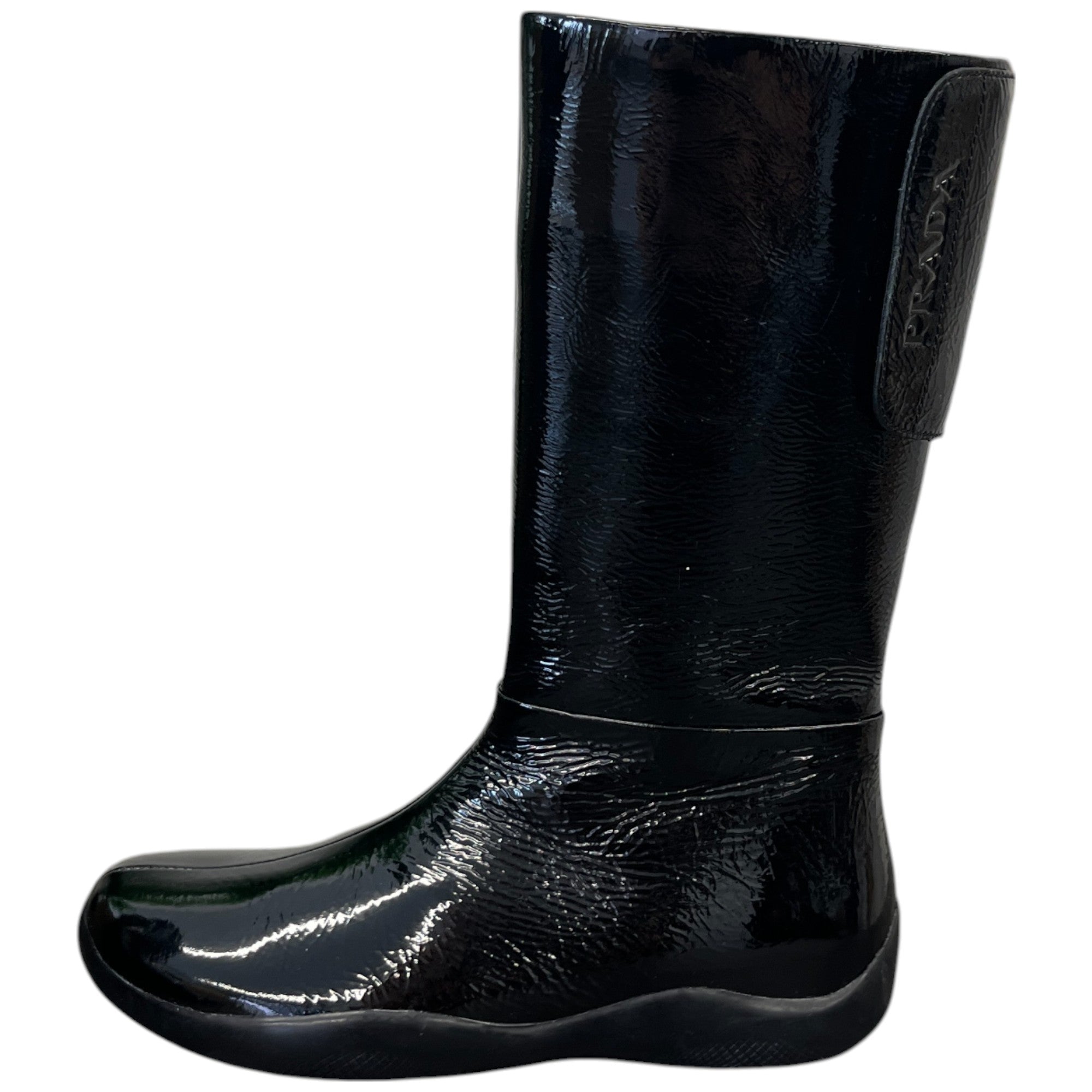 Women's Logo Zip Up Boots Black Size EU 35 / UK 2