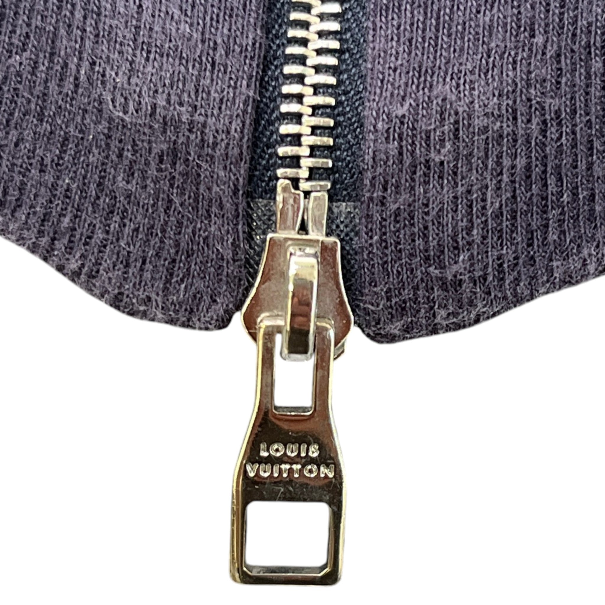 Men's Lv Embroidered Patch Jumper Navy Size M