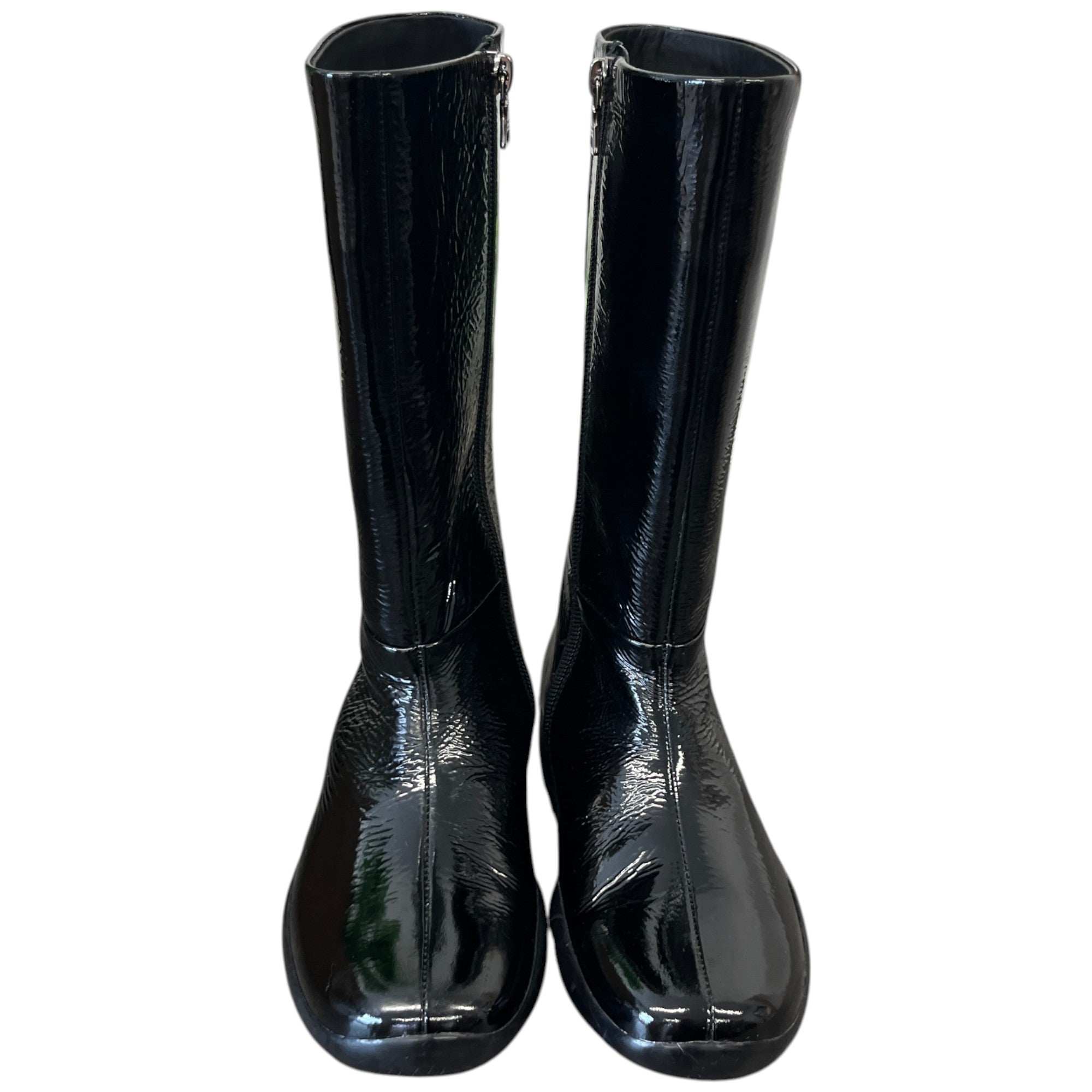 Women's Logo Zip Up Boots Black Size EU 35 / UK 2