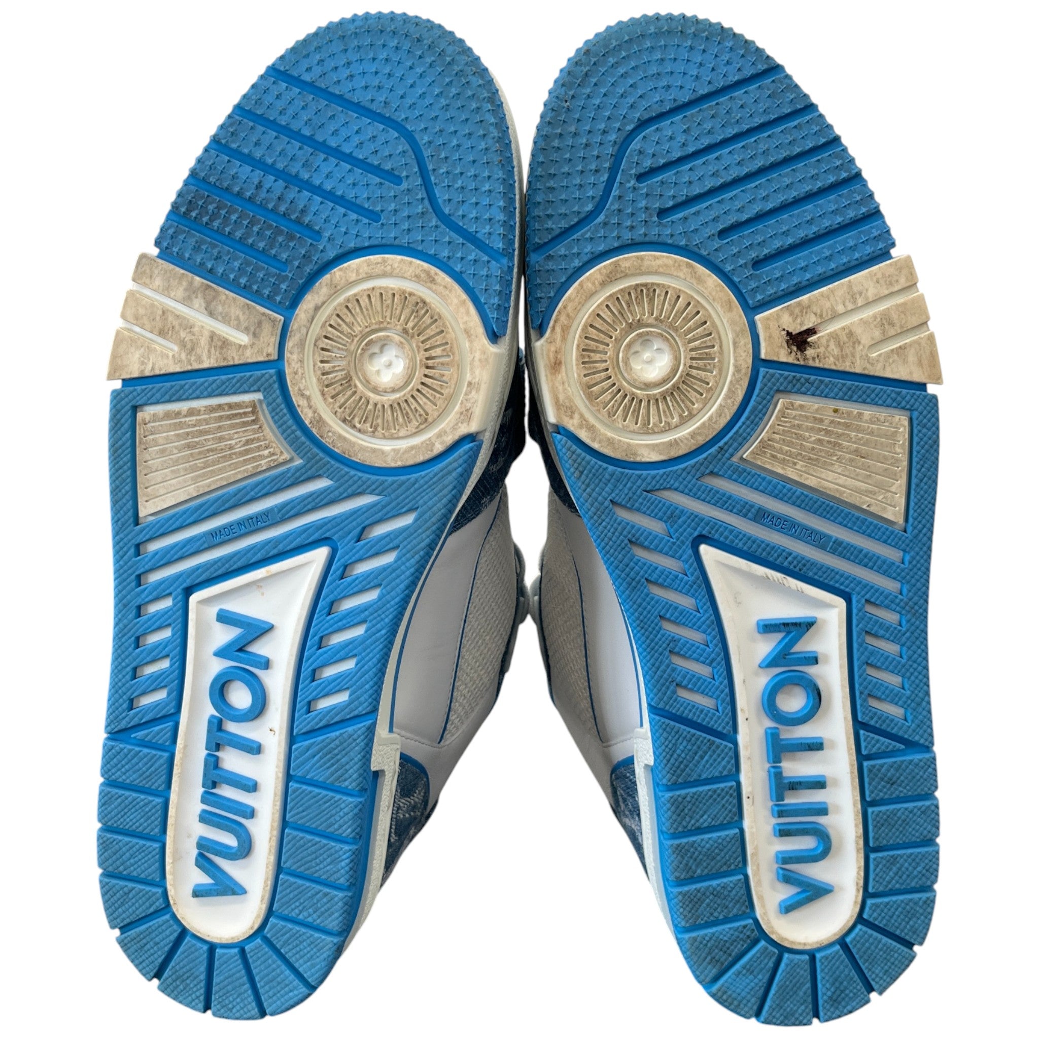 Men's Lv Velcro Strap Low Trainers Blue Size EU 41.5 / UK 7.5