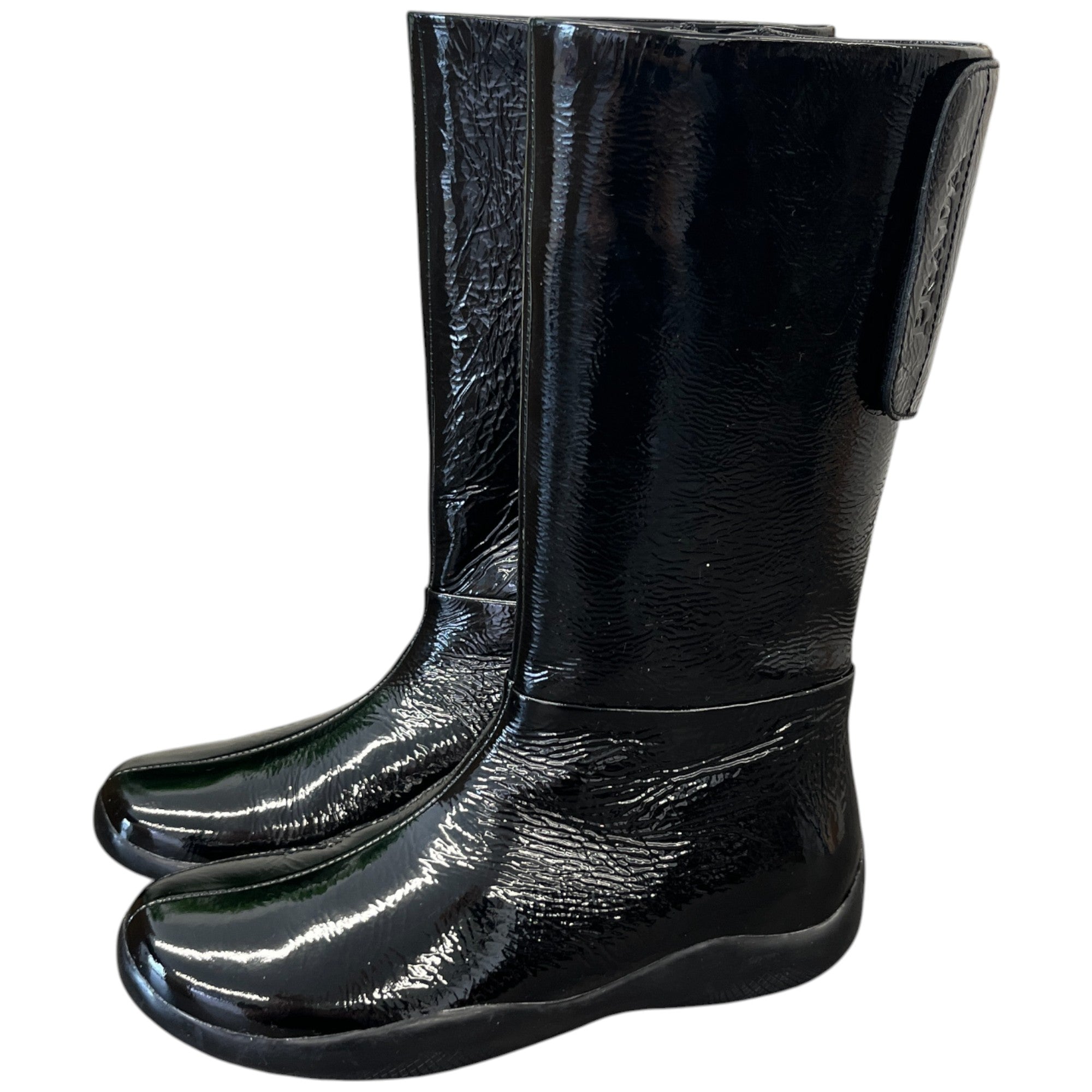 Women's Logo Zip Up Boots Black Size EU 35 / UK 2