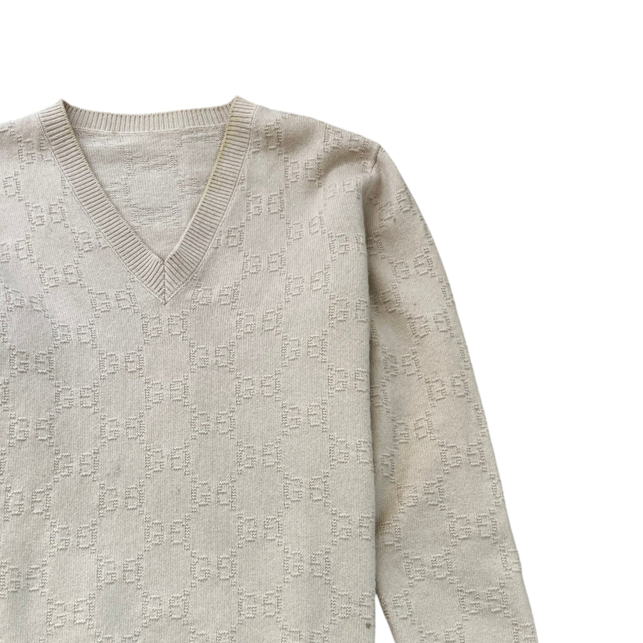 Men's Gg Supreme Jumper Beige Size L