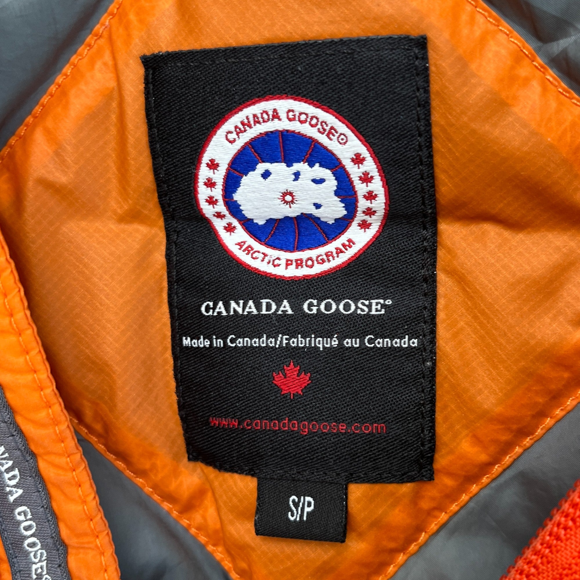 Men's Brookvale Hooded Down Jacket Orange Size S