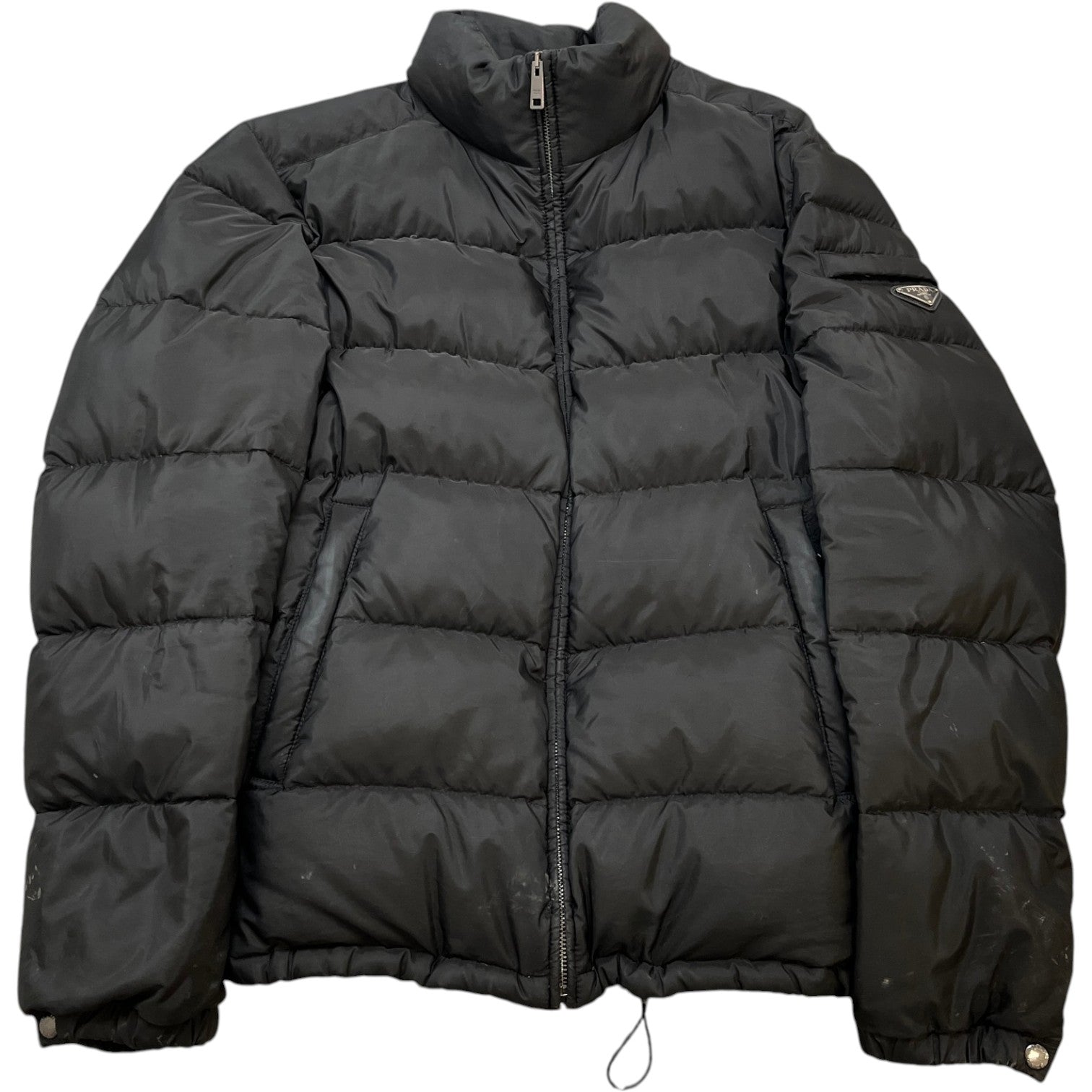 Men's Plaque Logo Down Jacket Black Size IT 52 / XL