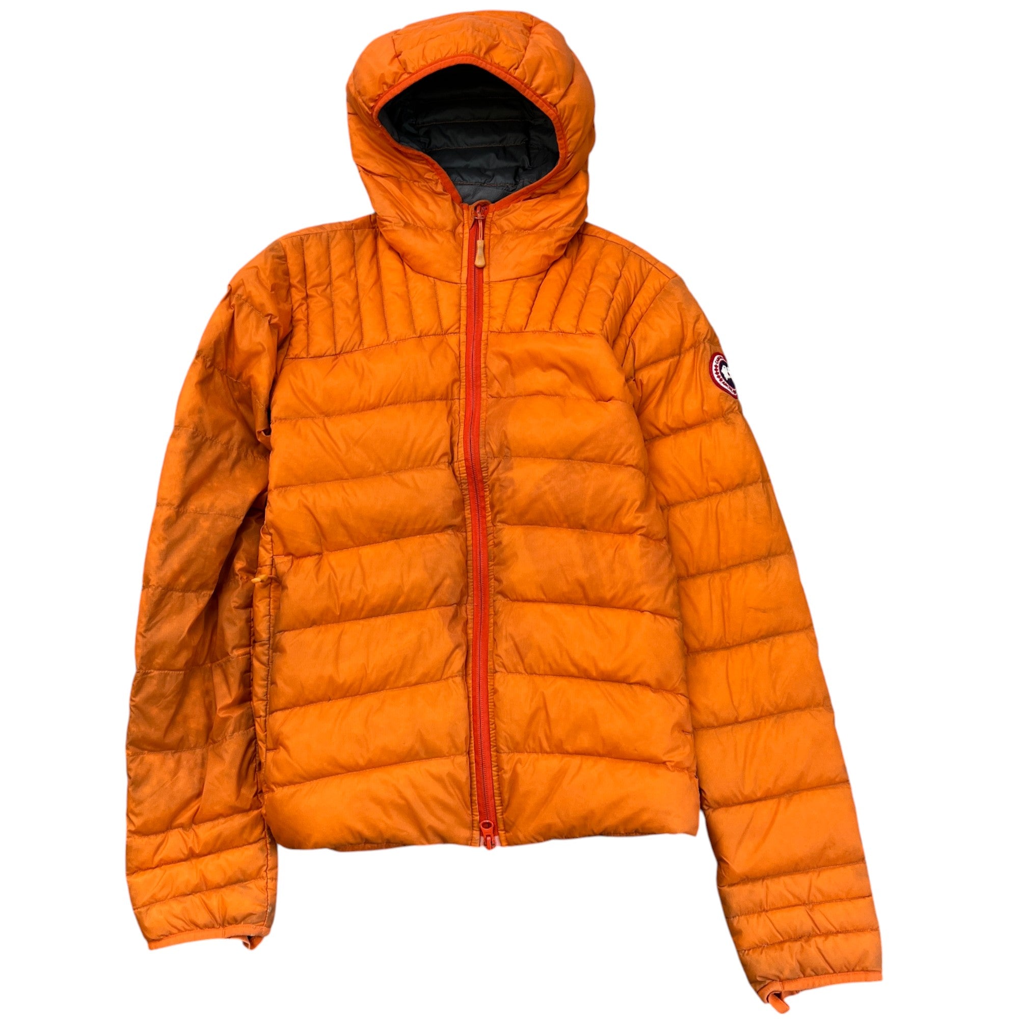 Men's Brookvale Hooded Down Jacket Orange Size S