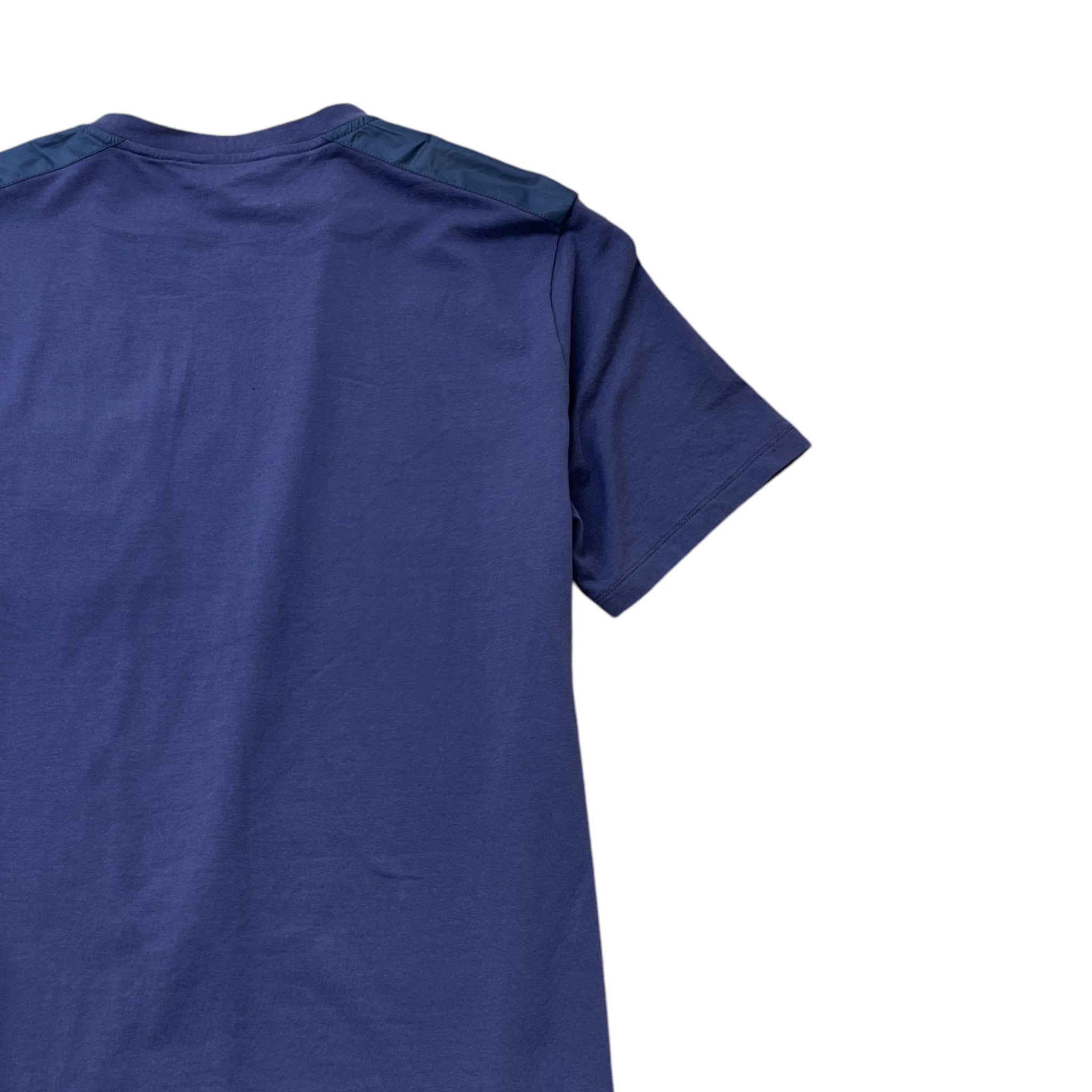 Men's Nylon Pocket Logo T-Shirt Blue Size L