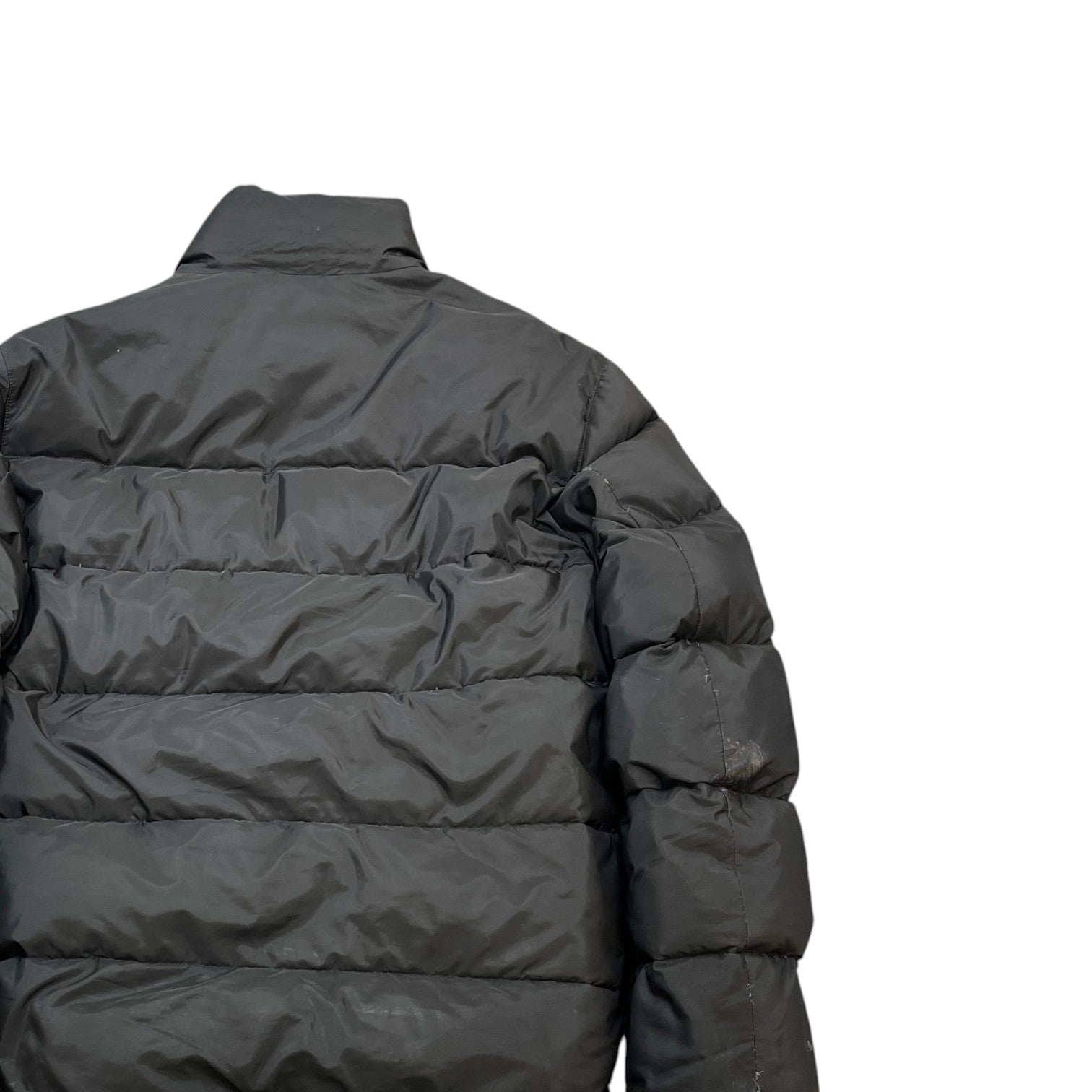 Men's Plaque Logo Down Jacket Black Size IT 52 / XL