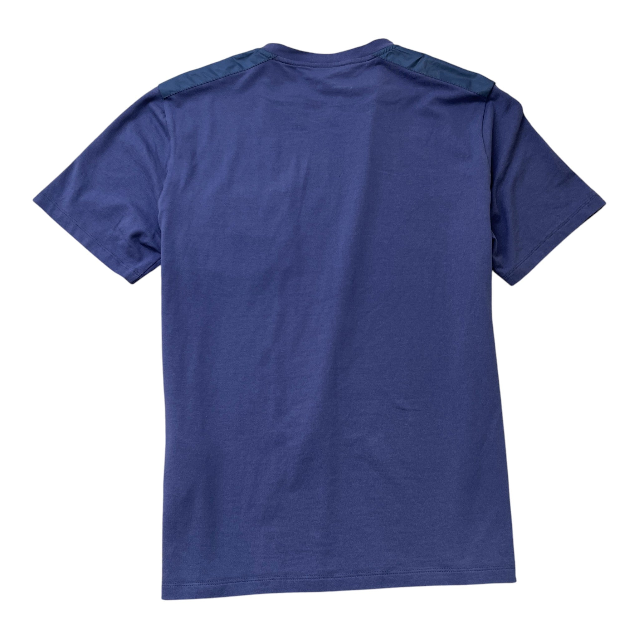 Men's Nylon Pocket Logo T-Shirt Blue Size L