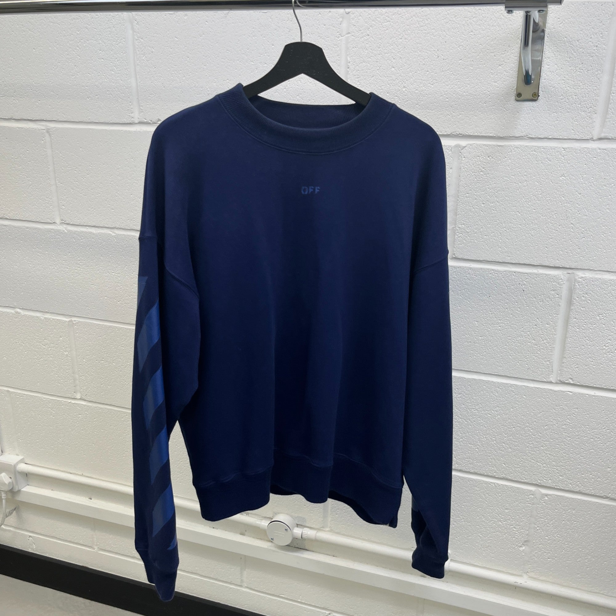 Men's Arrow Logo Jumper Navy Size S