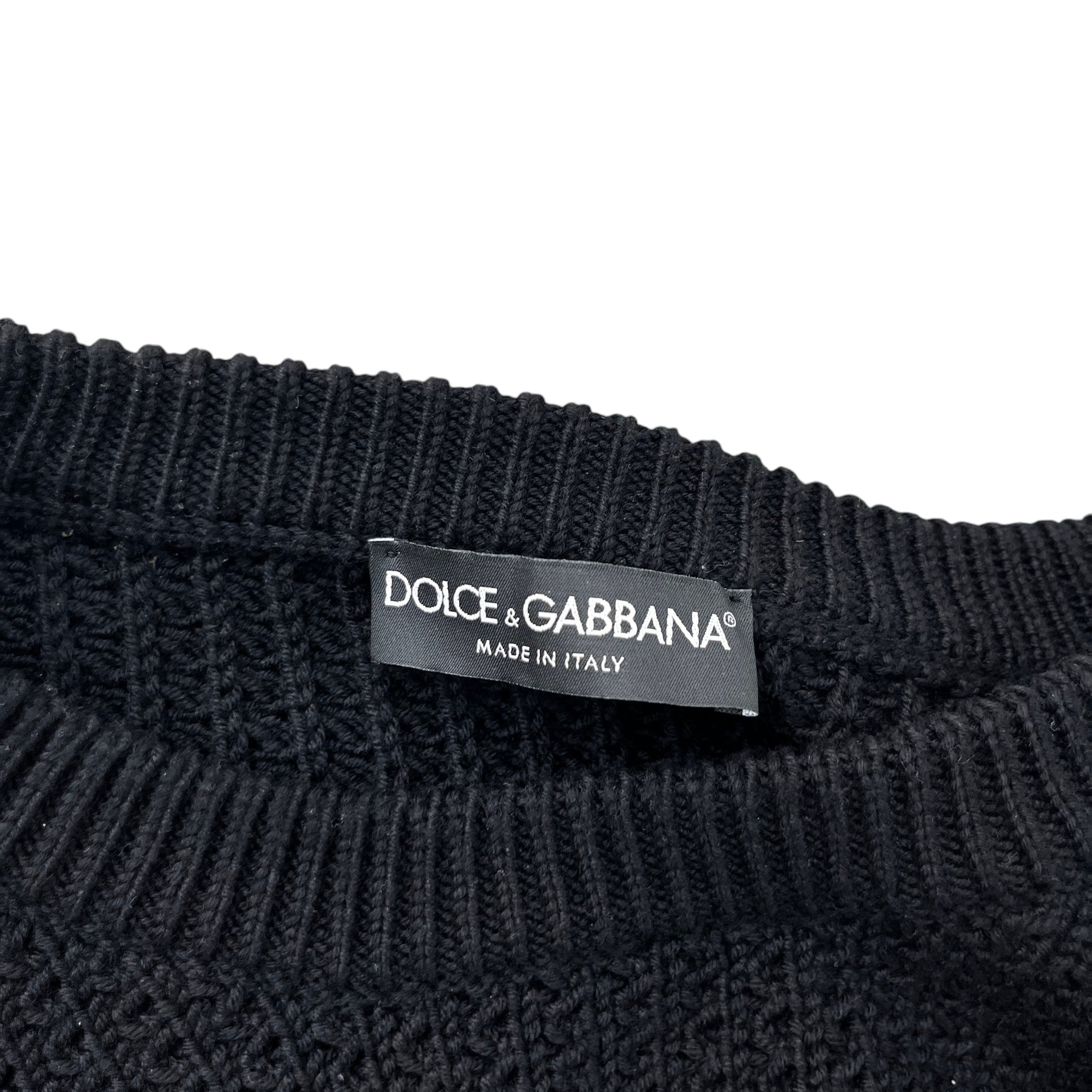 Men's D&G Logo Jumper Black Size M
