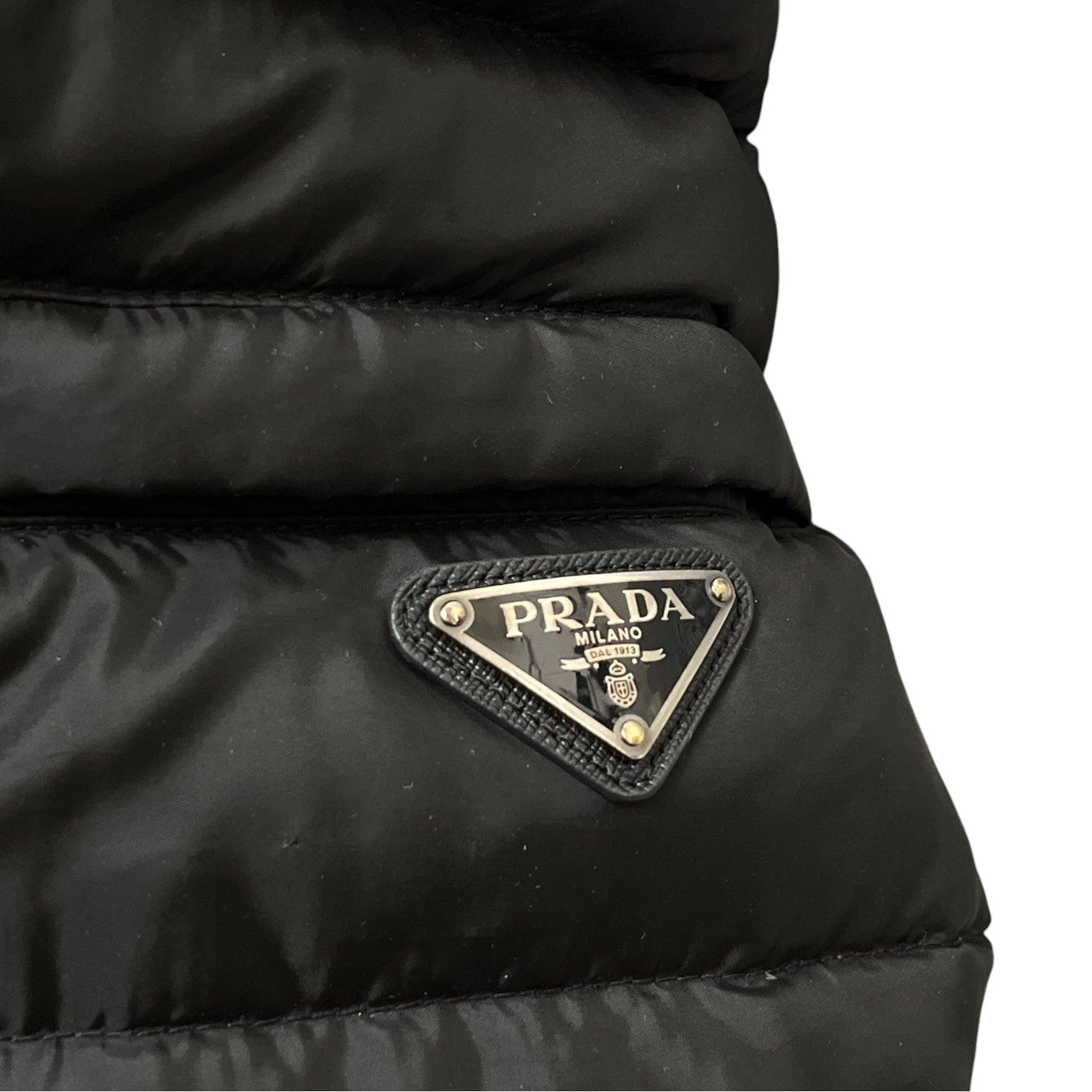 Men's Plaque Logo Down Jacket Black Size IT 52 / XL