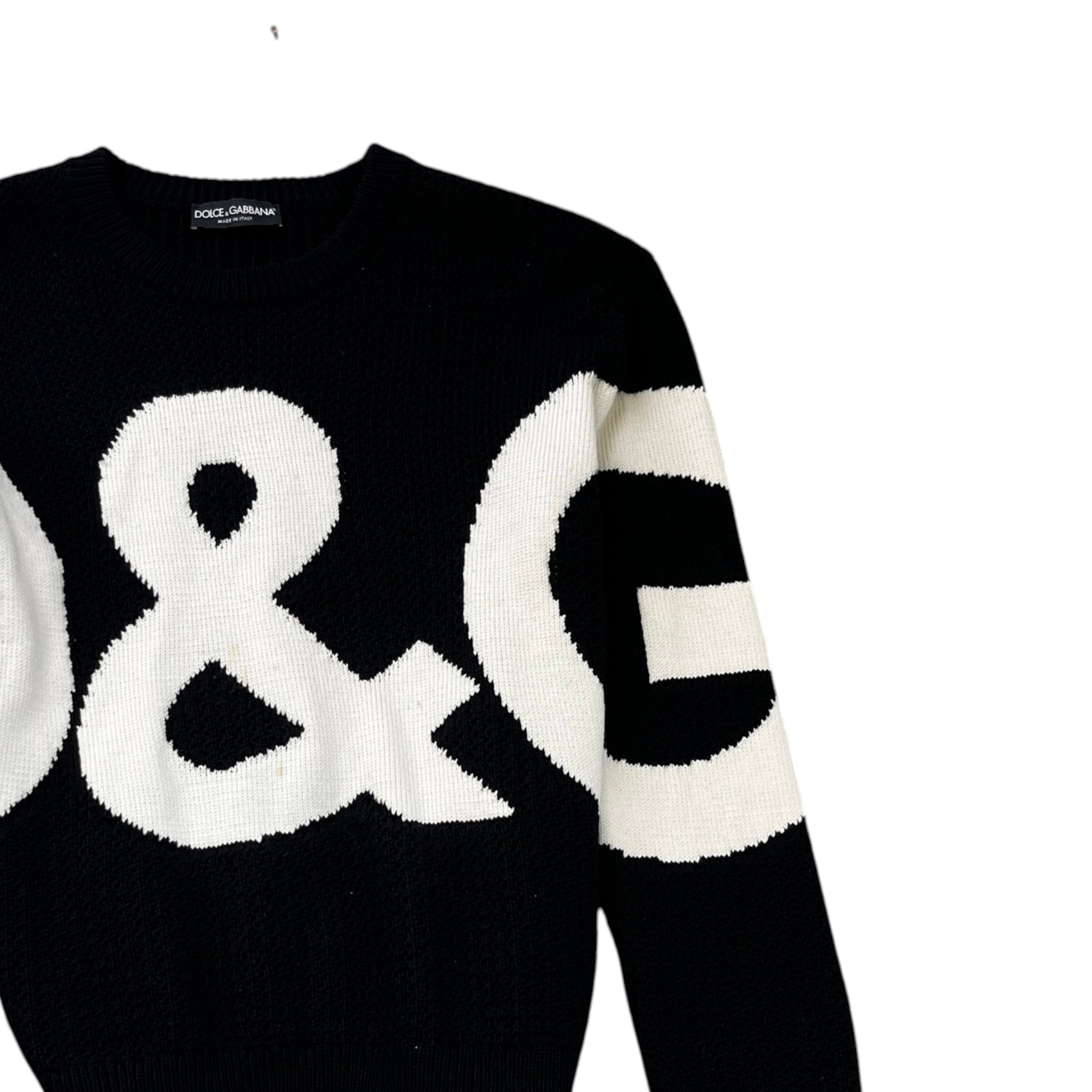 Men's D&G Logo Jumper Black Size M