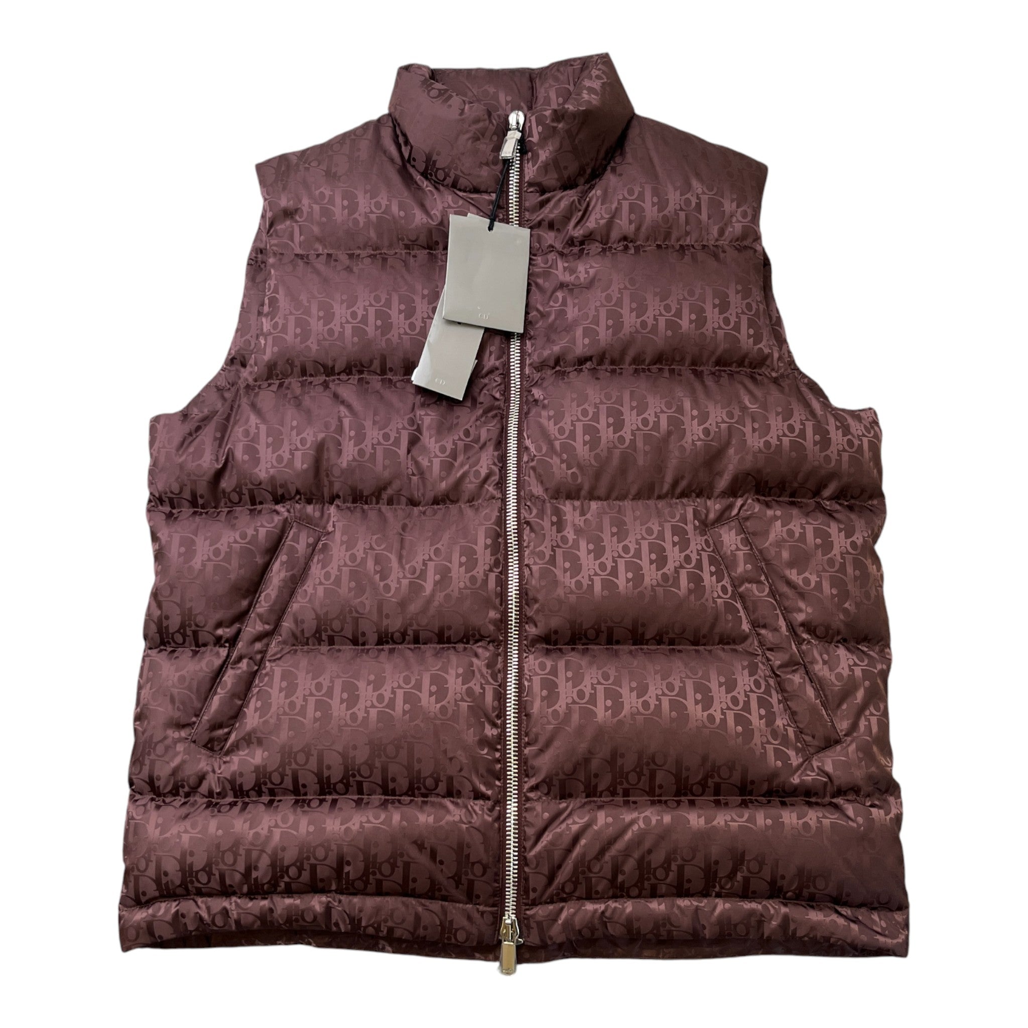 Men's Oblique Gilet Mauve Size IT 46 / S
