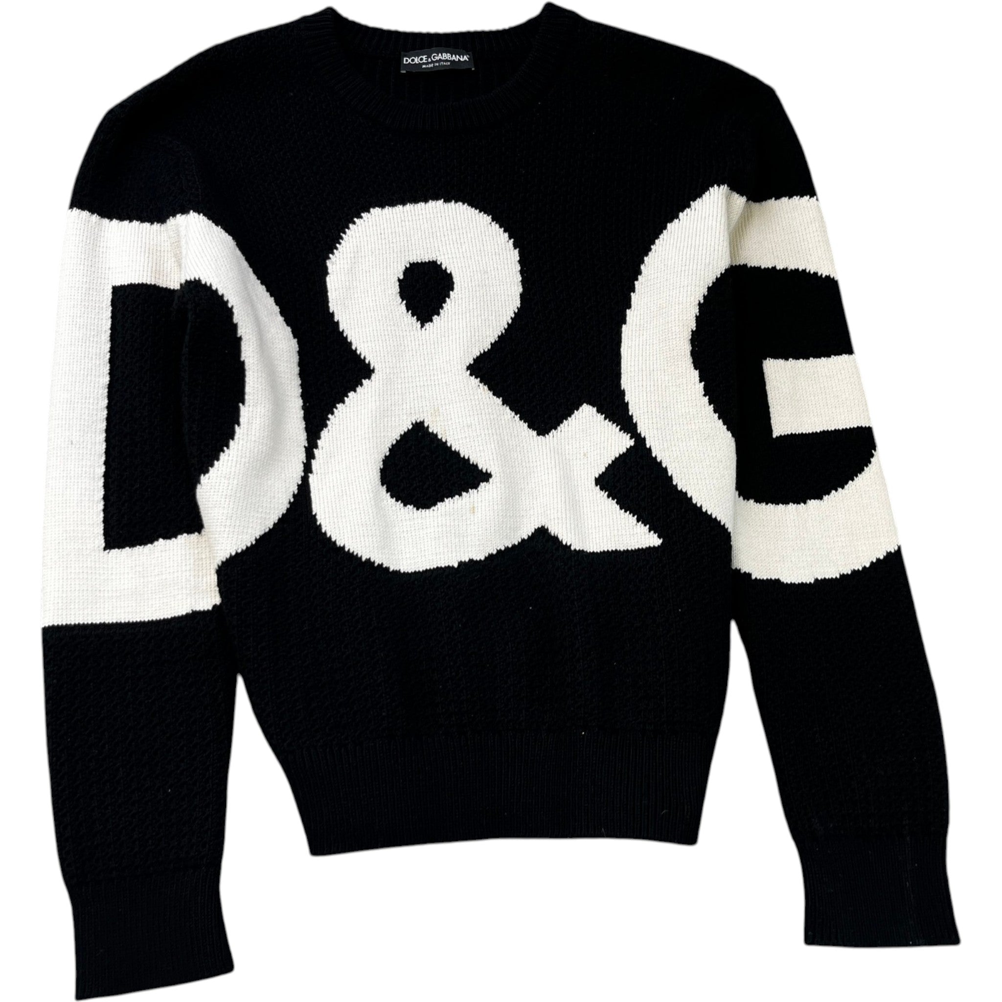 Men's D&G Logo Jumper Black Size M