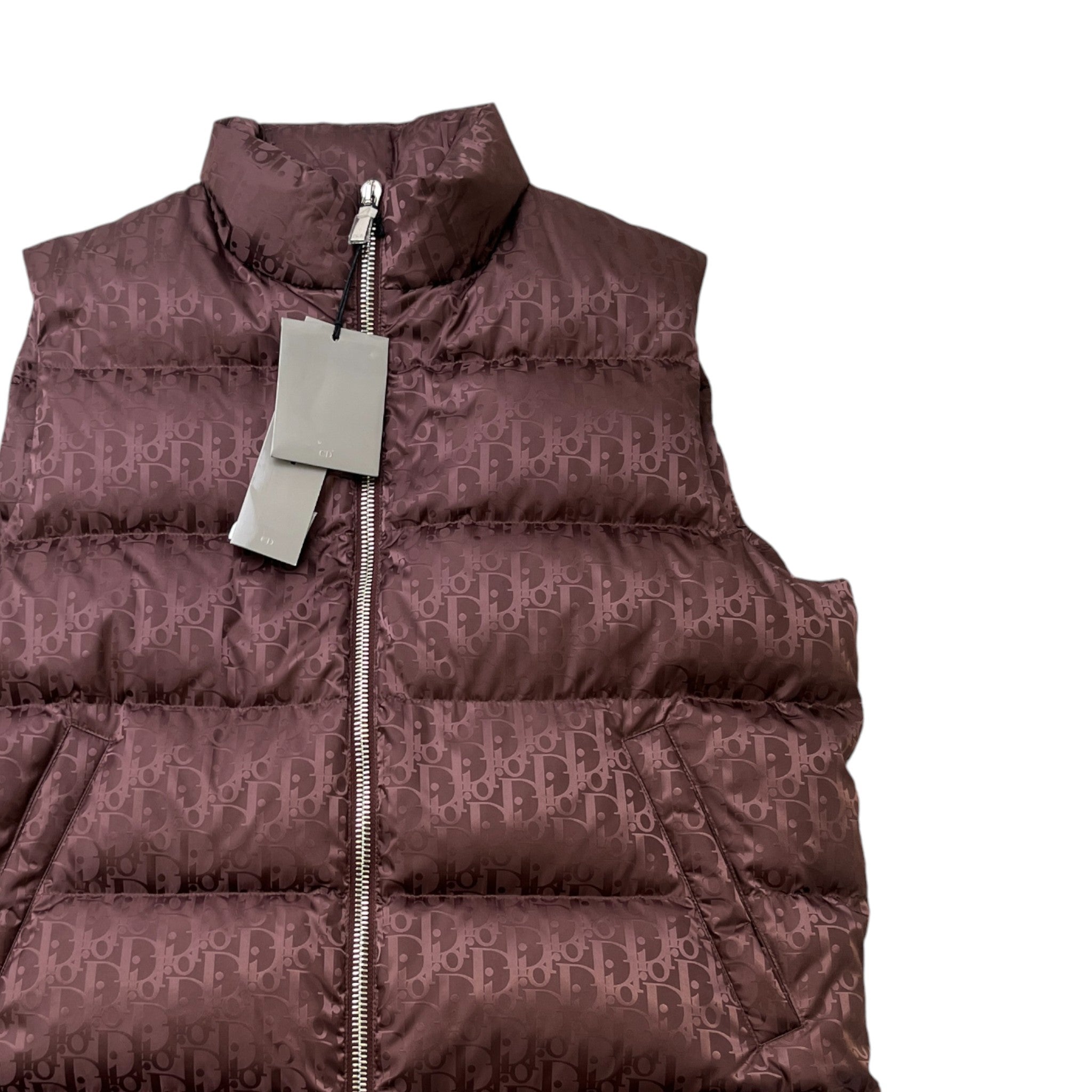 Men's Oblique Gilet Burgundy Size IT 48 / M