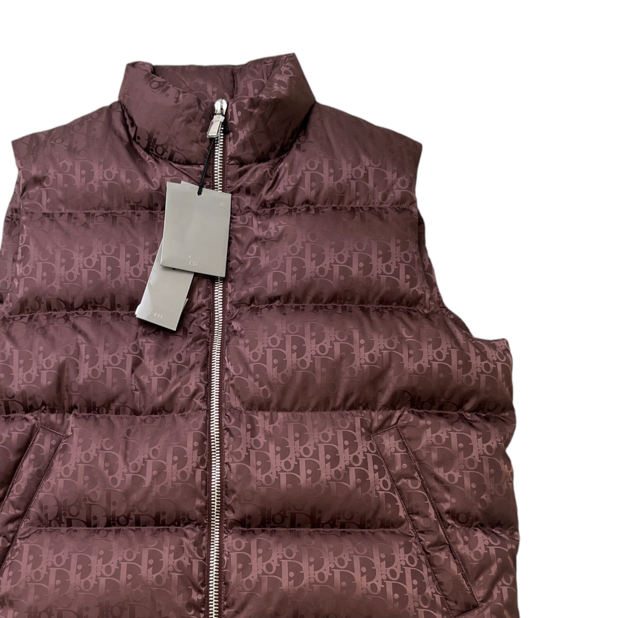 Men's Oblique Gilet Burgundy Size IT 46 / S
