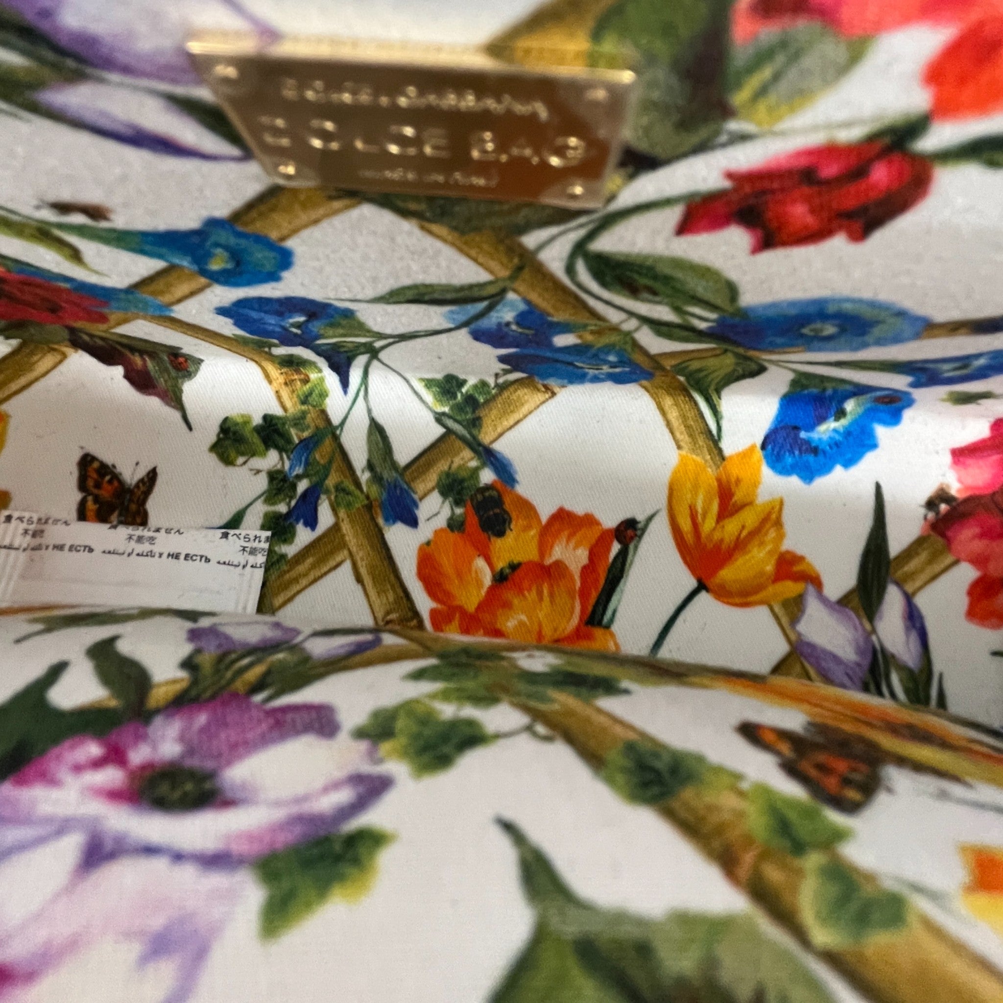 Women's Raffia Box Top Handle Handbag Black