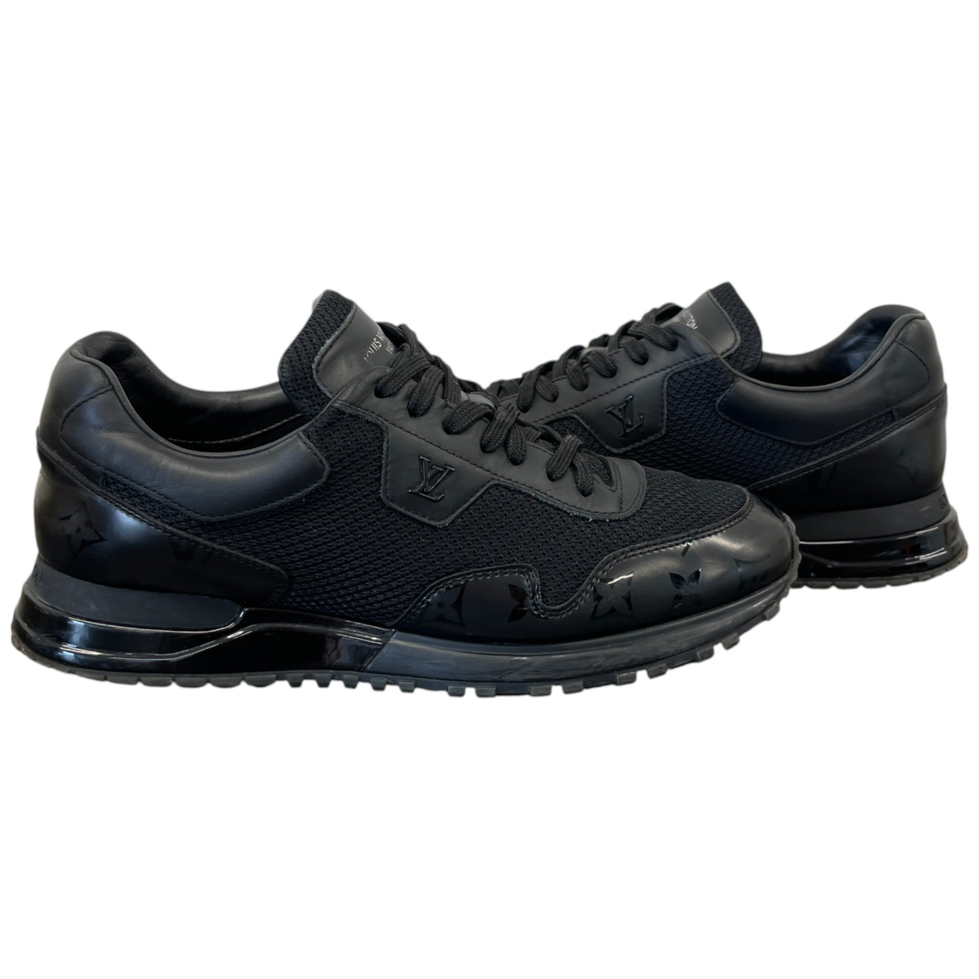 Men's Monogram Run Away Low Trainers Black Size EU 41 / UK 7