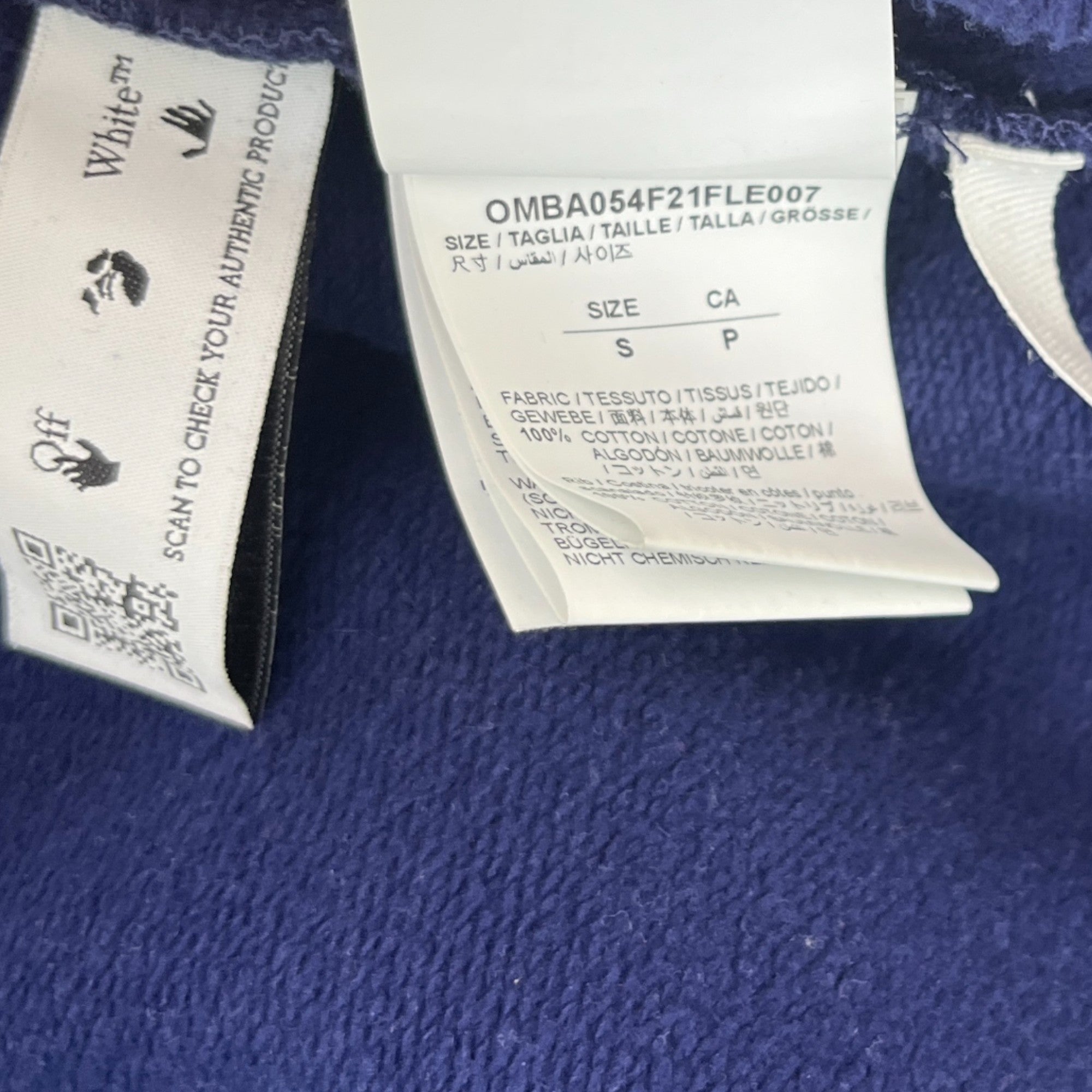 Men's Arrow Logo Jumper Navy Size S