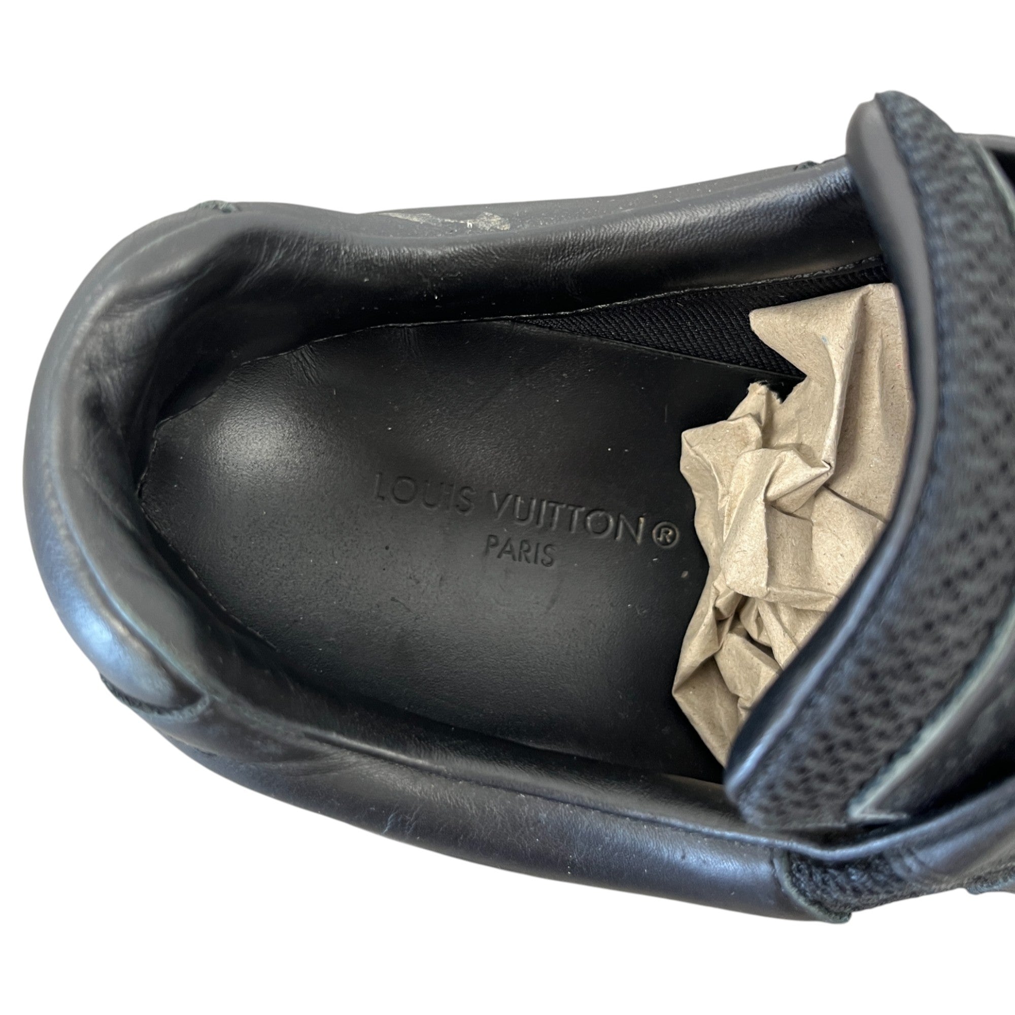 Men's Monogram Run Away Low Trainers Black Size EU 41 / UK 7