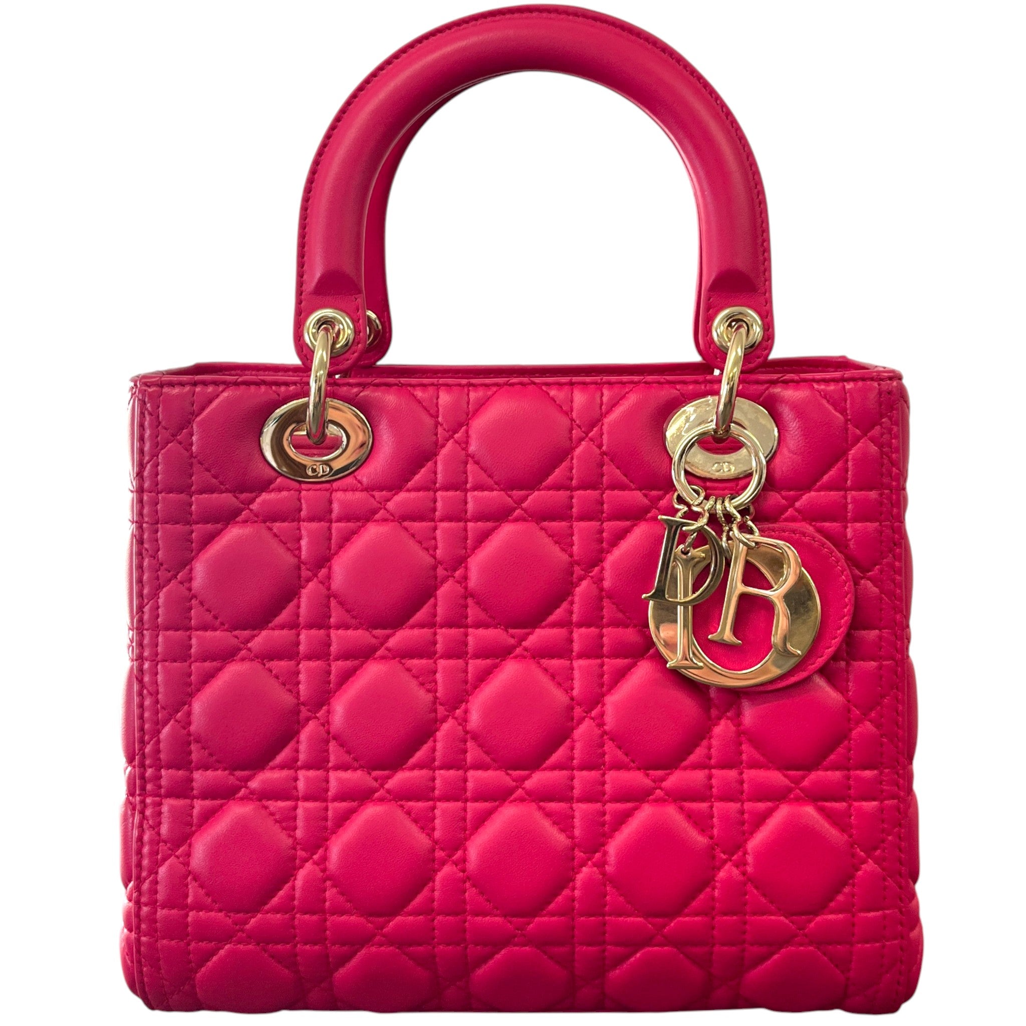 Women's Lady Dior Medium Handbag Pink
