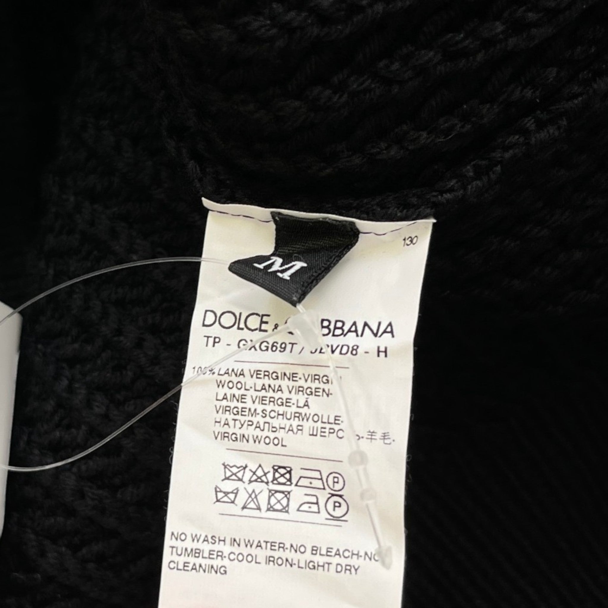 Men's D&G Logo Jumper Black Size M