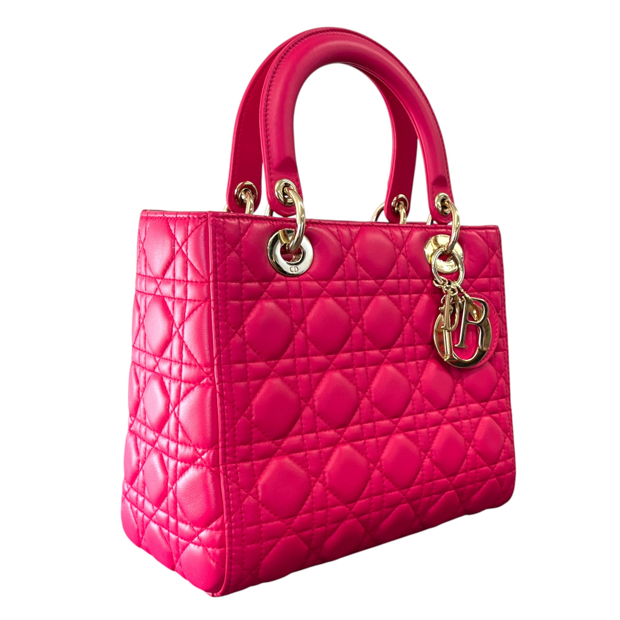 Women's Lady Dior Medium Handbag Pink