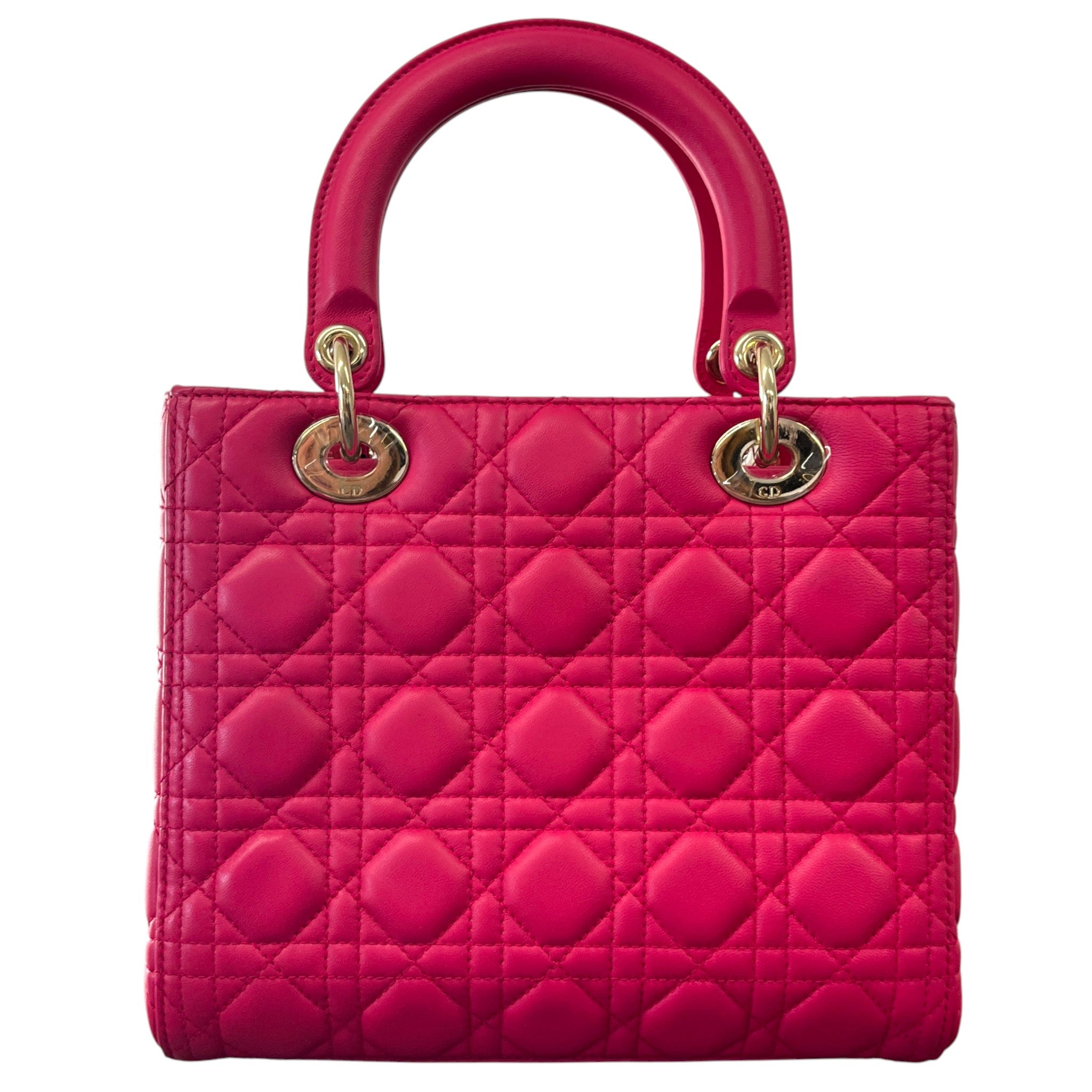 Women's Lady Dior Medium Handbag Pink