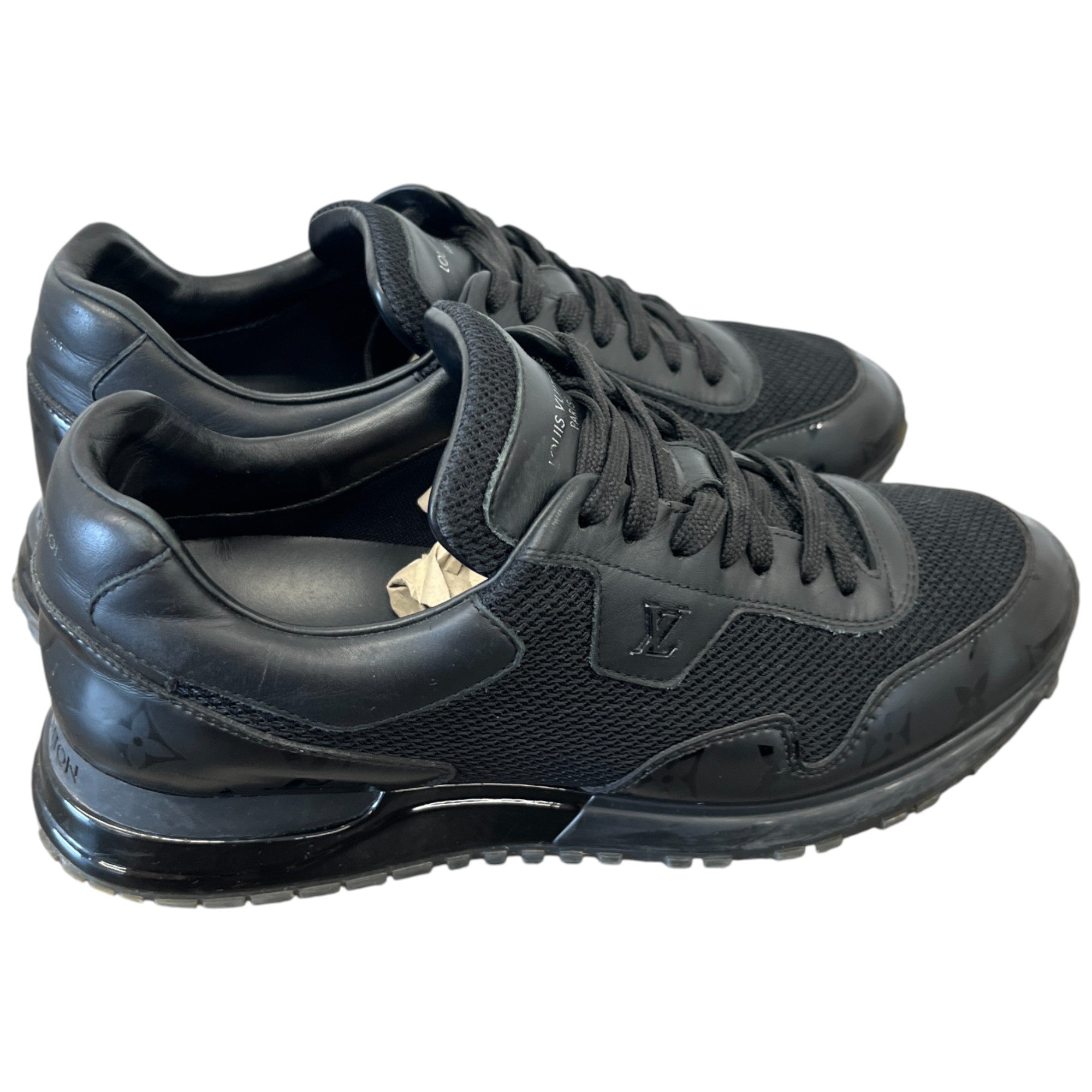 Men's Monogram Run Away Low Trainers Black Size EU 41 / UK 7