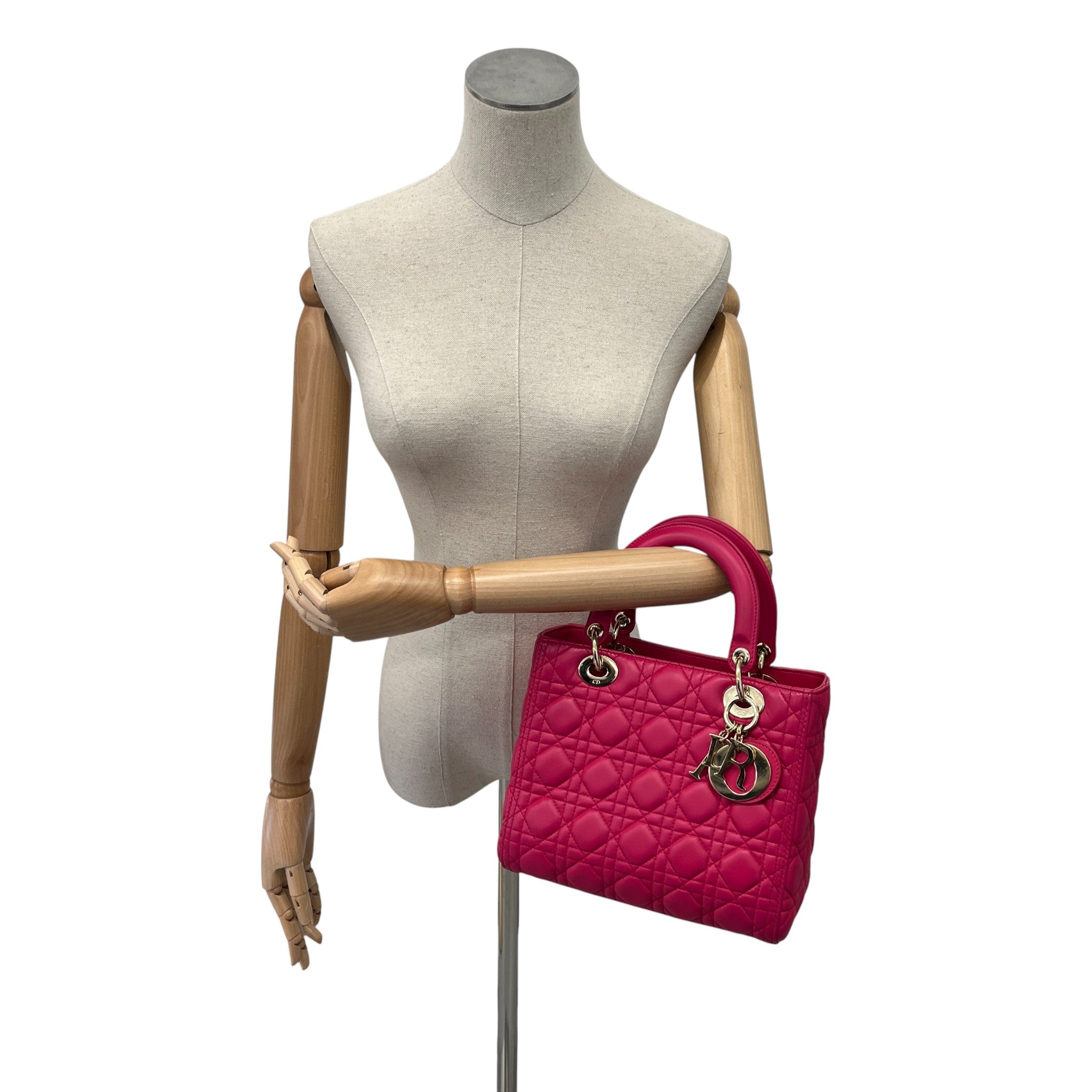 Women's Lady Dior Medium Handbag Pink