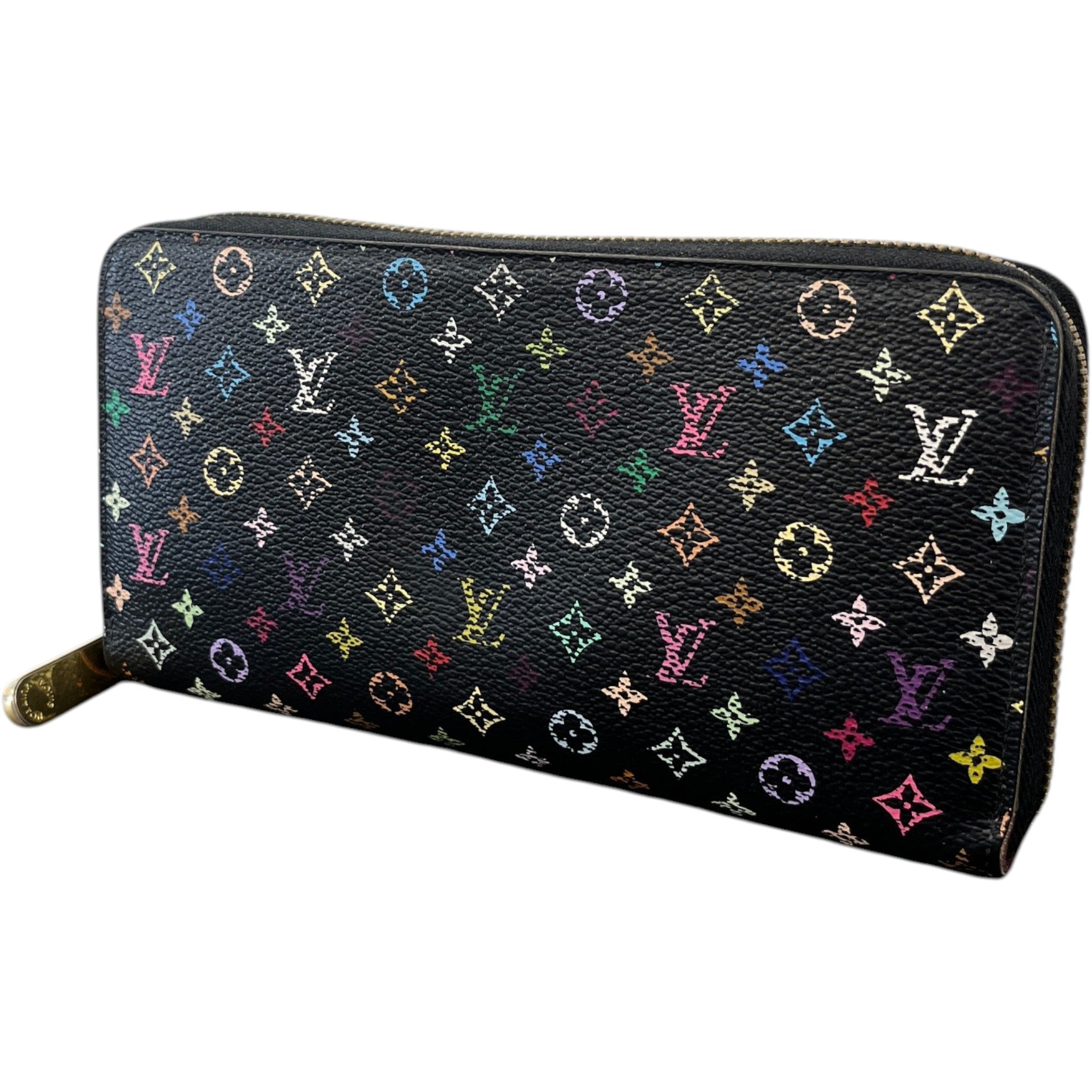 Women's Monogram Murakami Zippy Purse Black