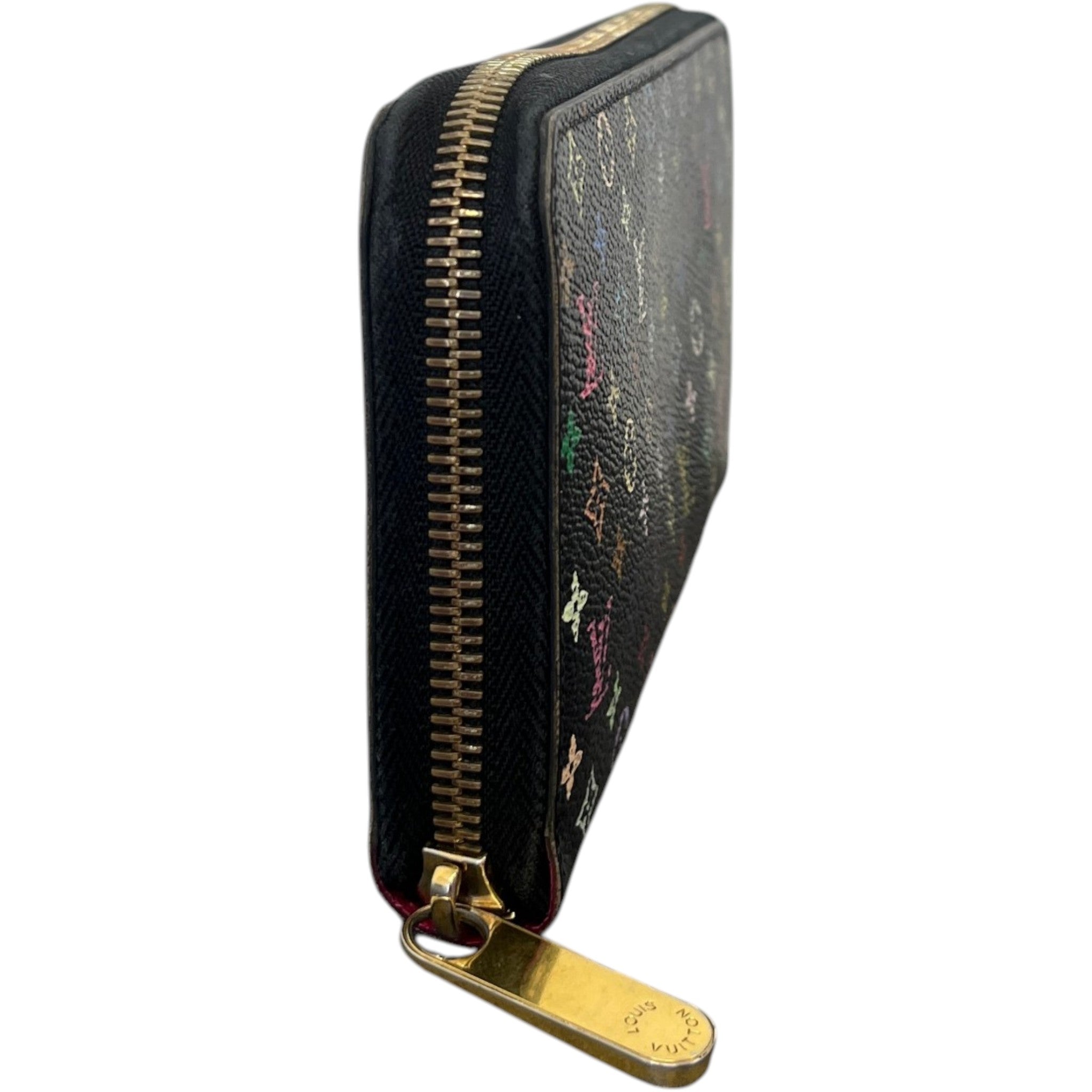 Women's Monogram Murakami Zippy Purse Black