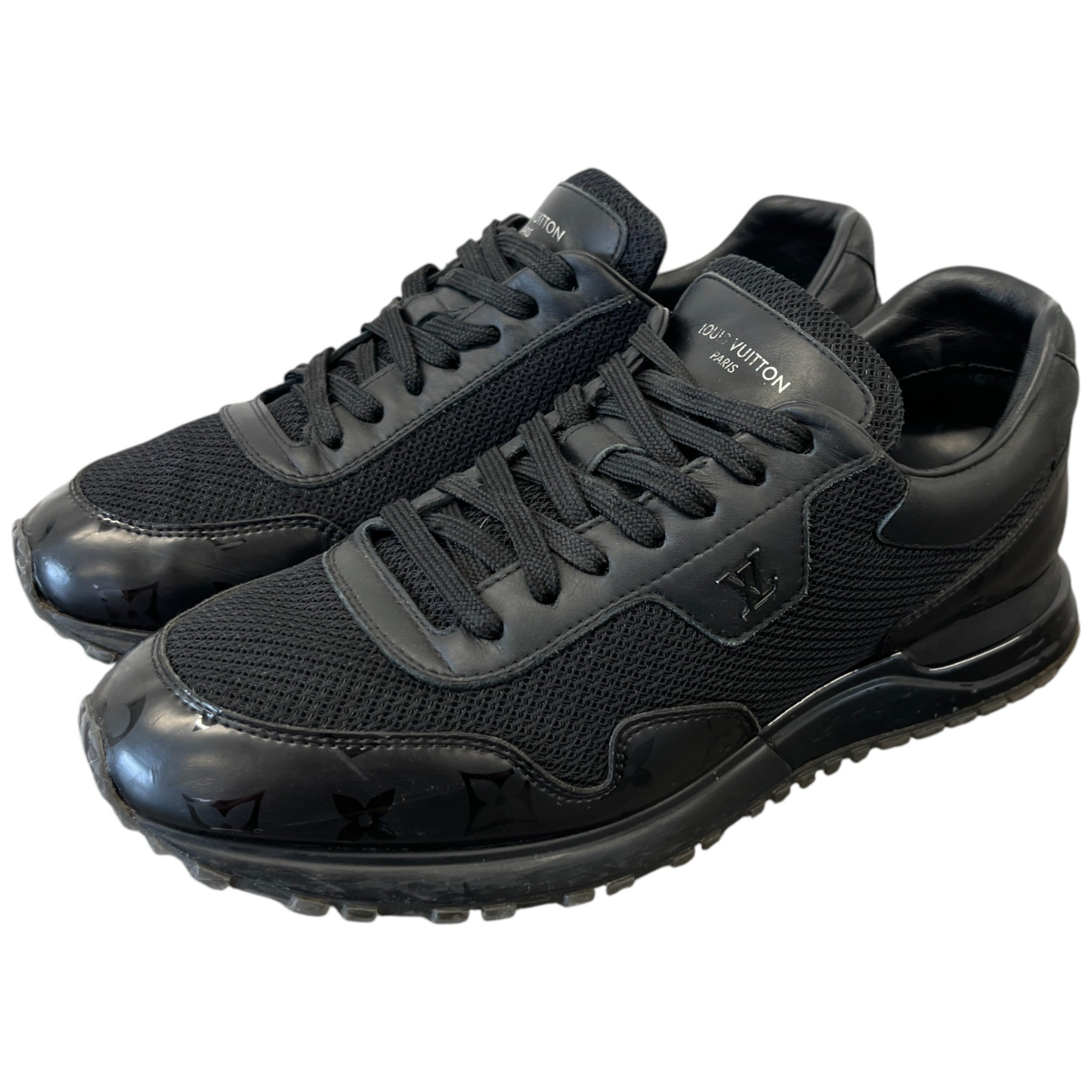 Men's Monogram Run Away Low Trainers Black Size EU 41 / UK 7