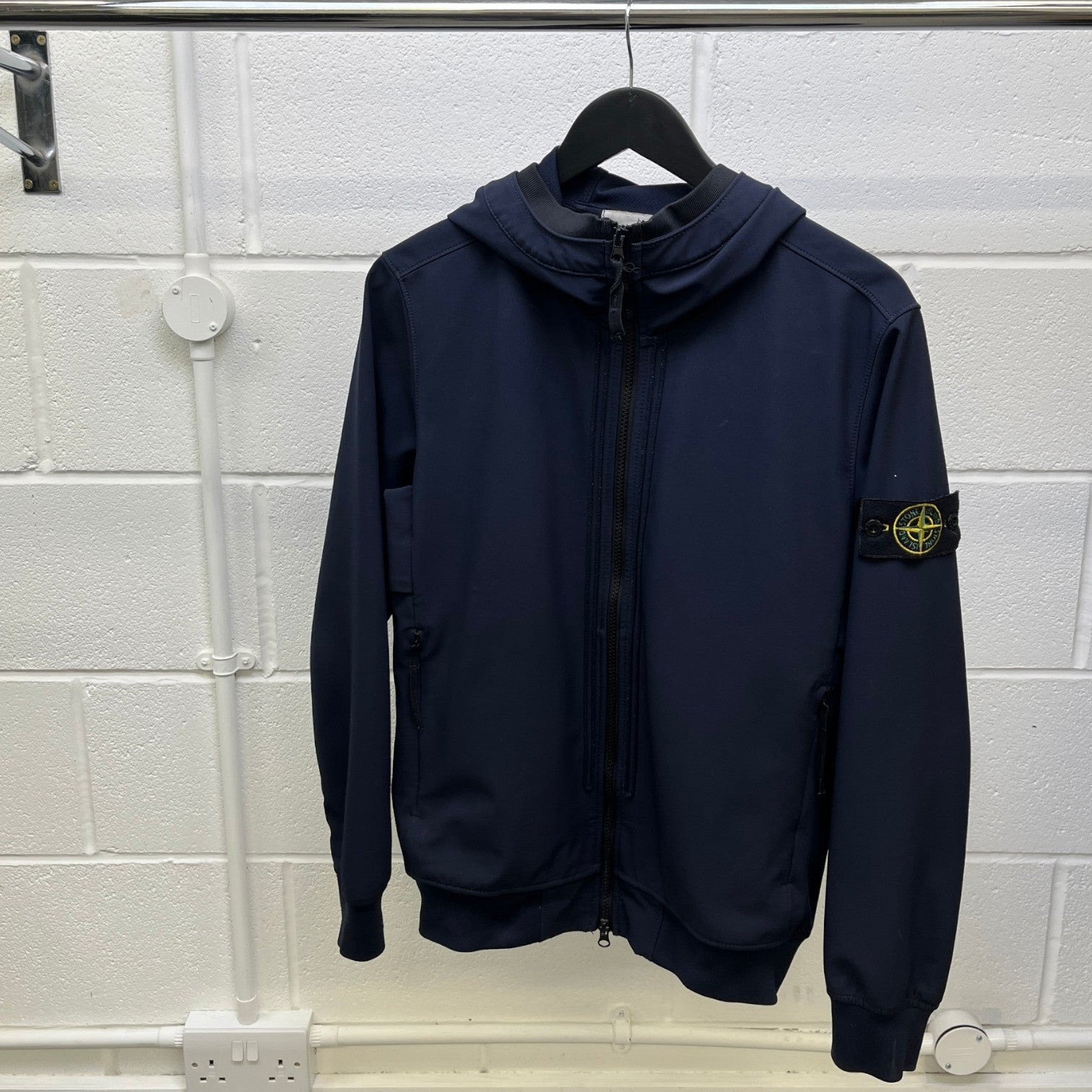 Men's Soft Shell-R Hooded Hoodie Navy Size S