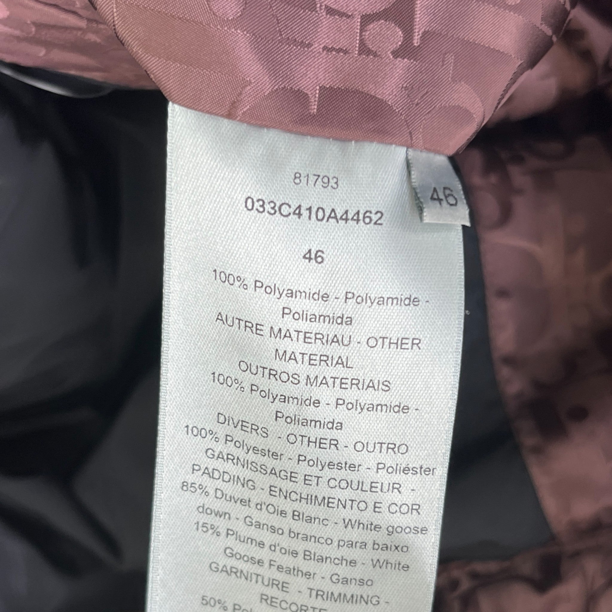 Men's Oblique Gilet Mauve Size IT 46 / S