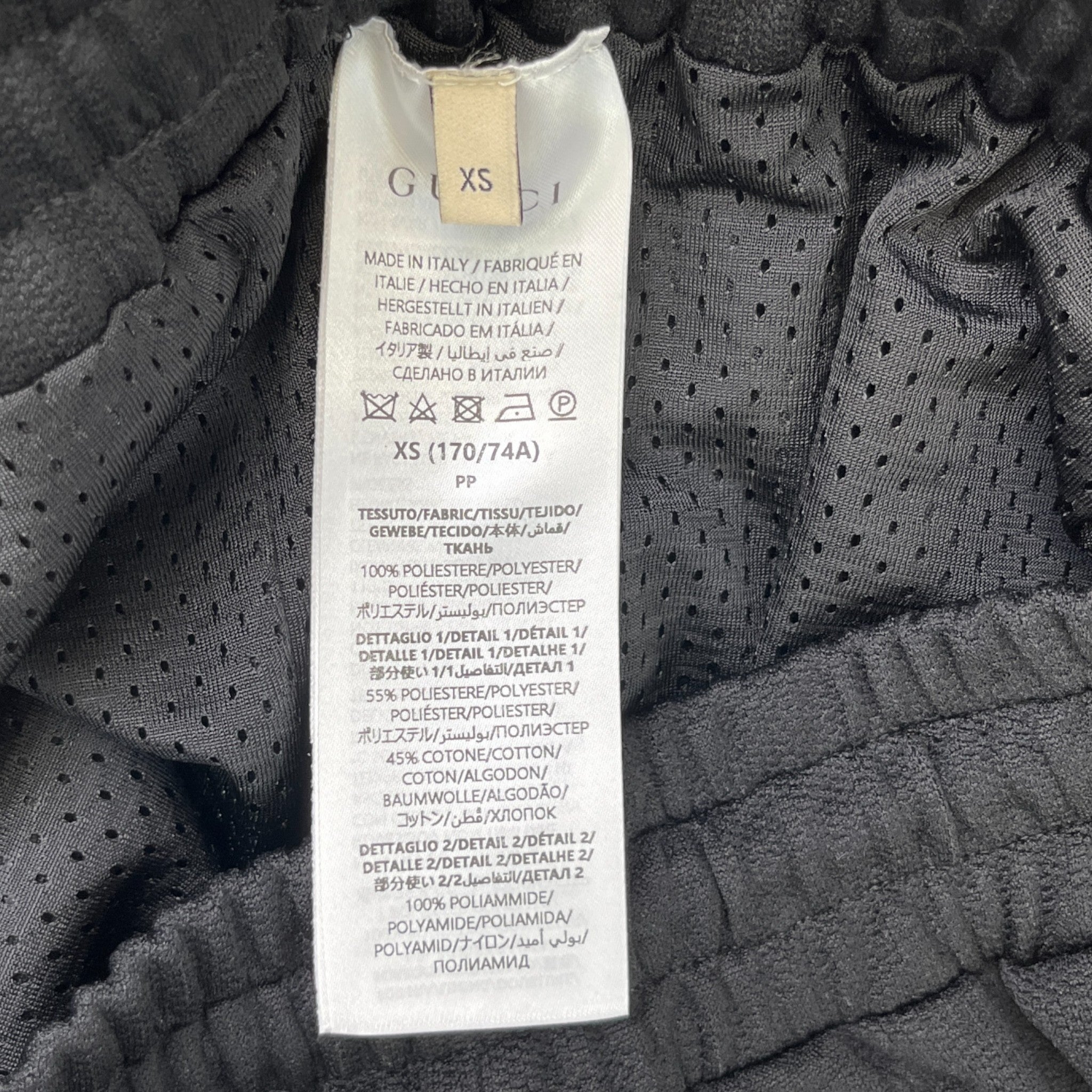 Men's Gg Jacquard Jersey Bermuda Shorts Black Size XS