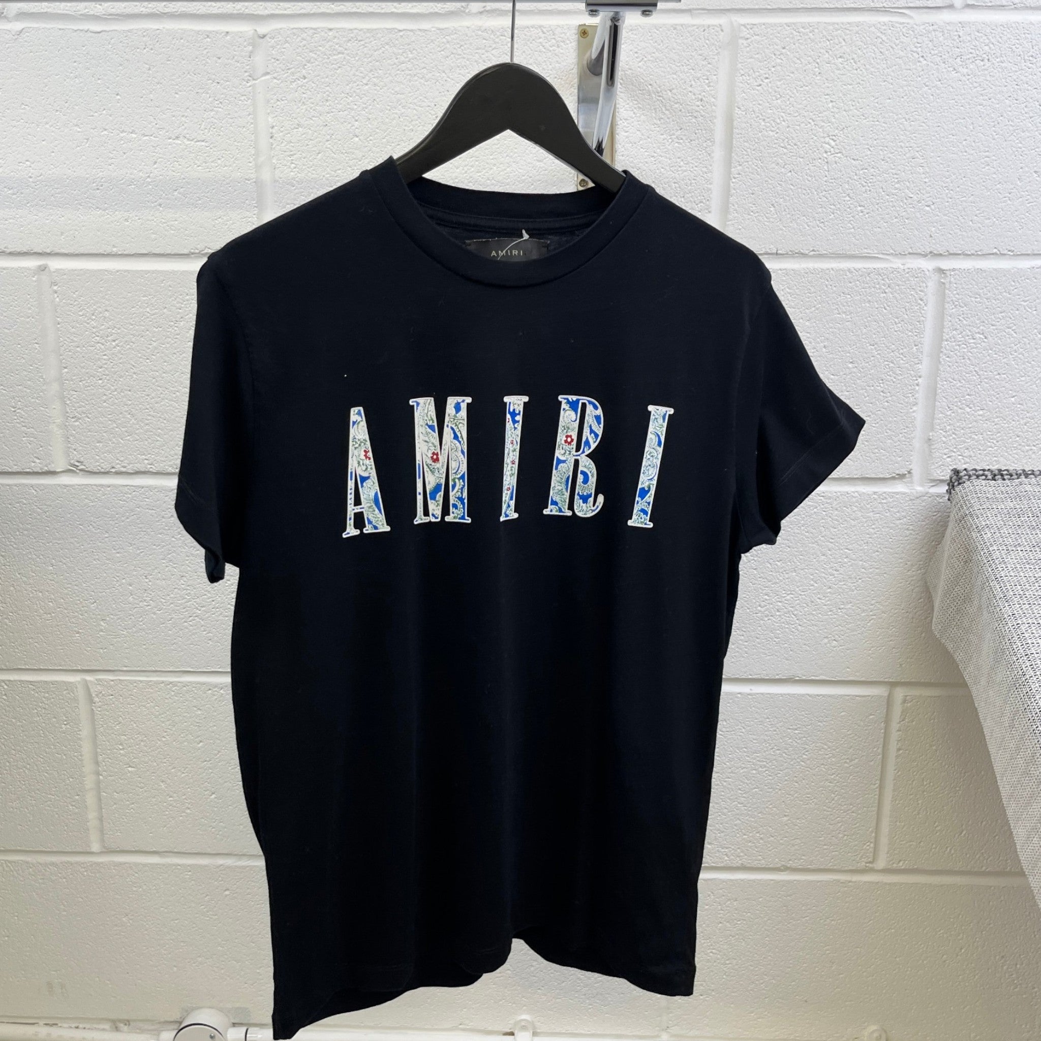 Men's Logo Print T-Shirt Black Size S
