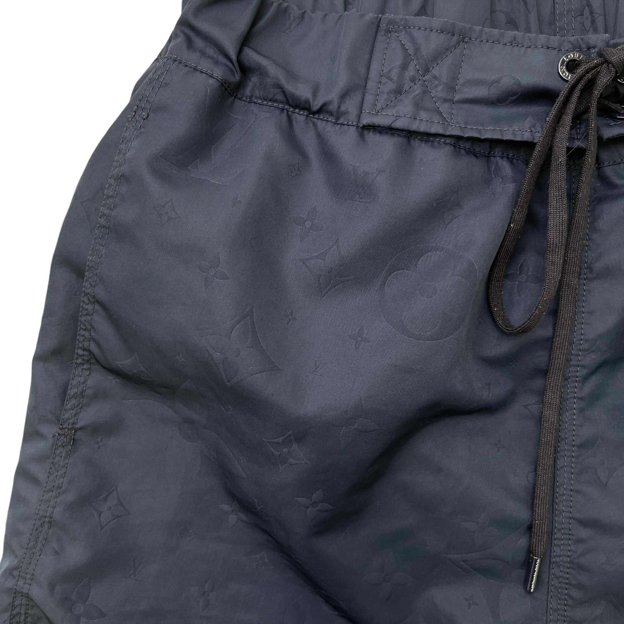 Men's Monogram Swim Shorts Blue Size S