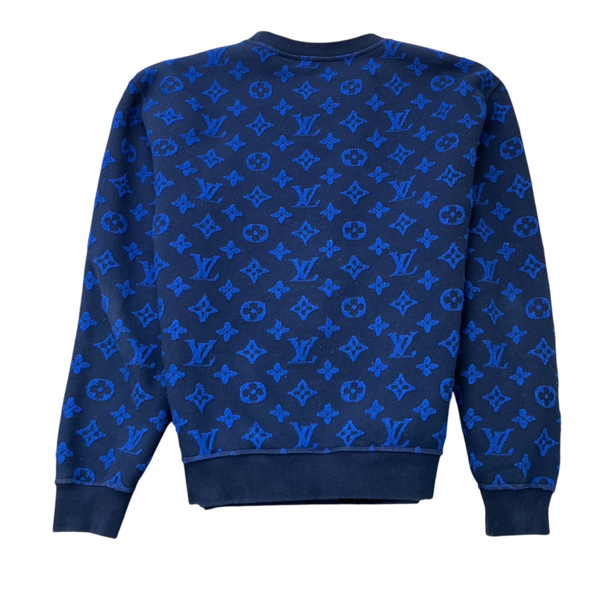 Men's Monogram Jacquard Jumper Blue Size M