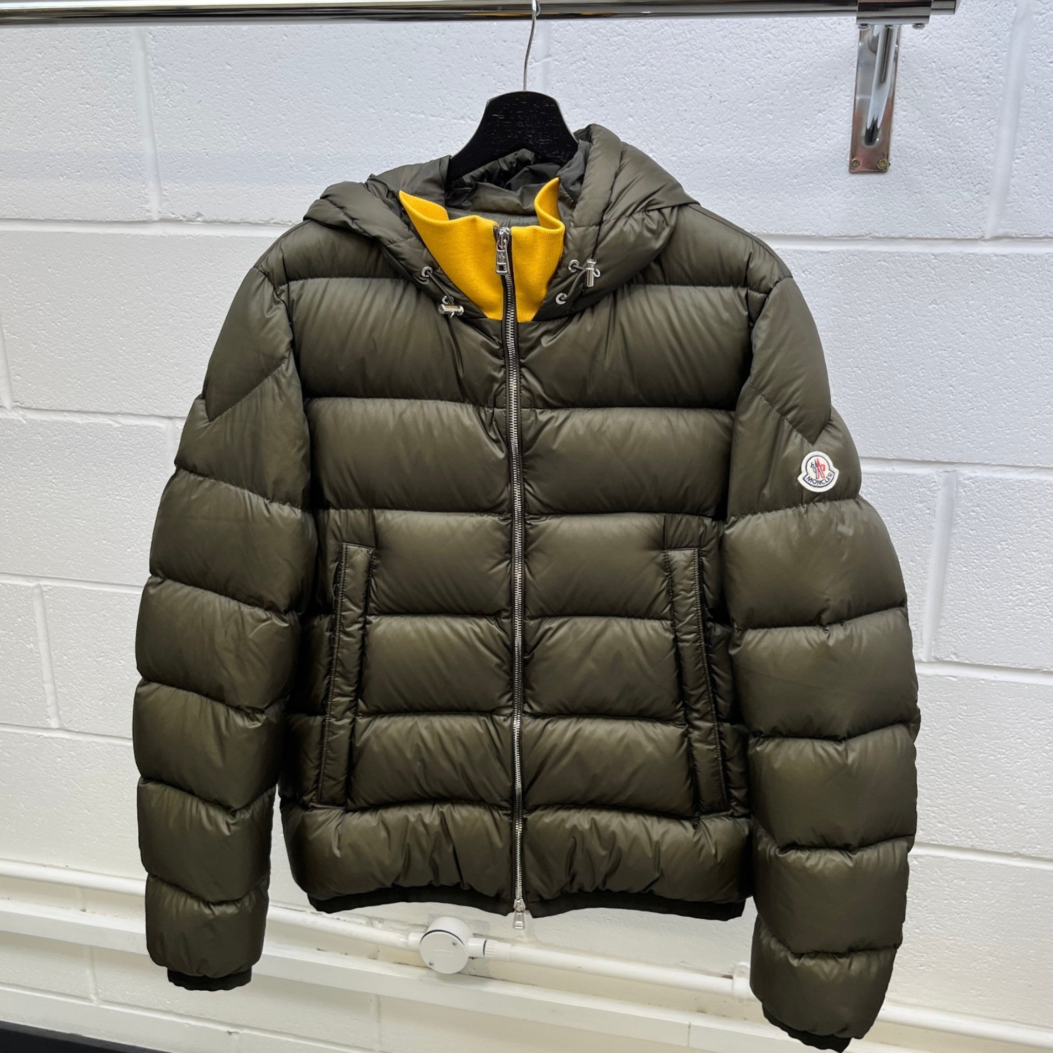 Men's Clamart Down Jacket Khaki Size 3 / L