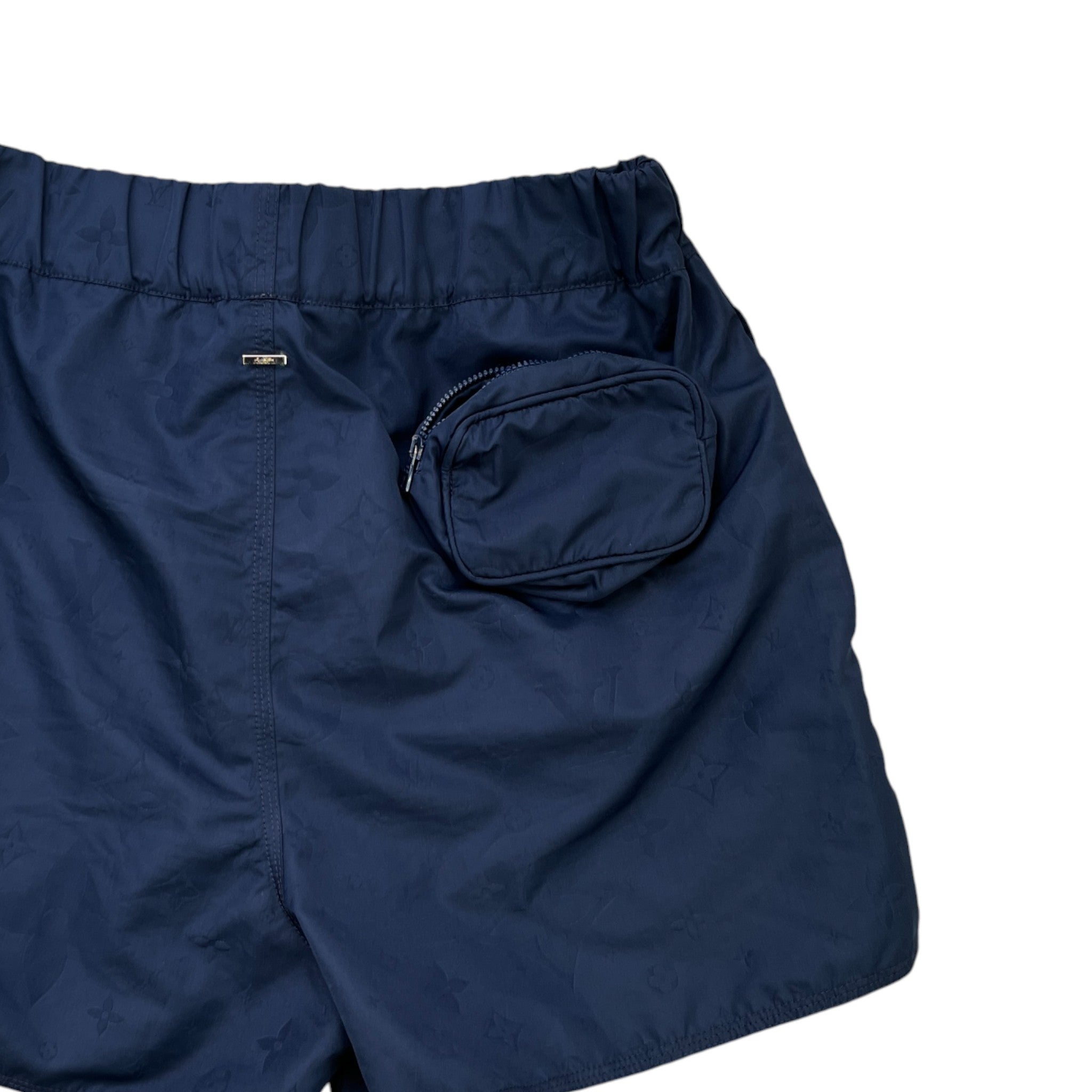 Men's Monogram Swim Shorts Blue Size S