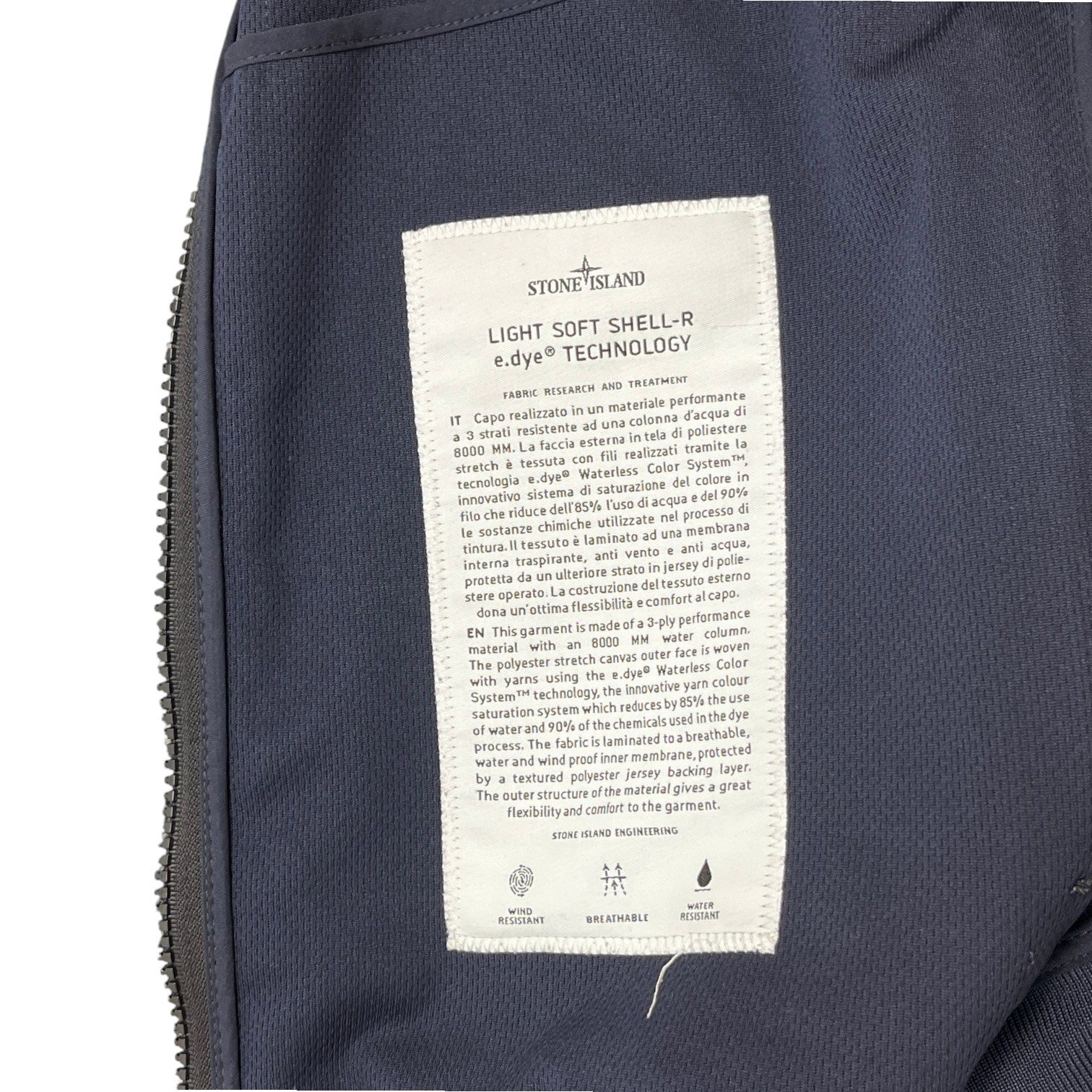 Men's Soft Shell-R Hooded Hoodie Navy Size S