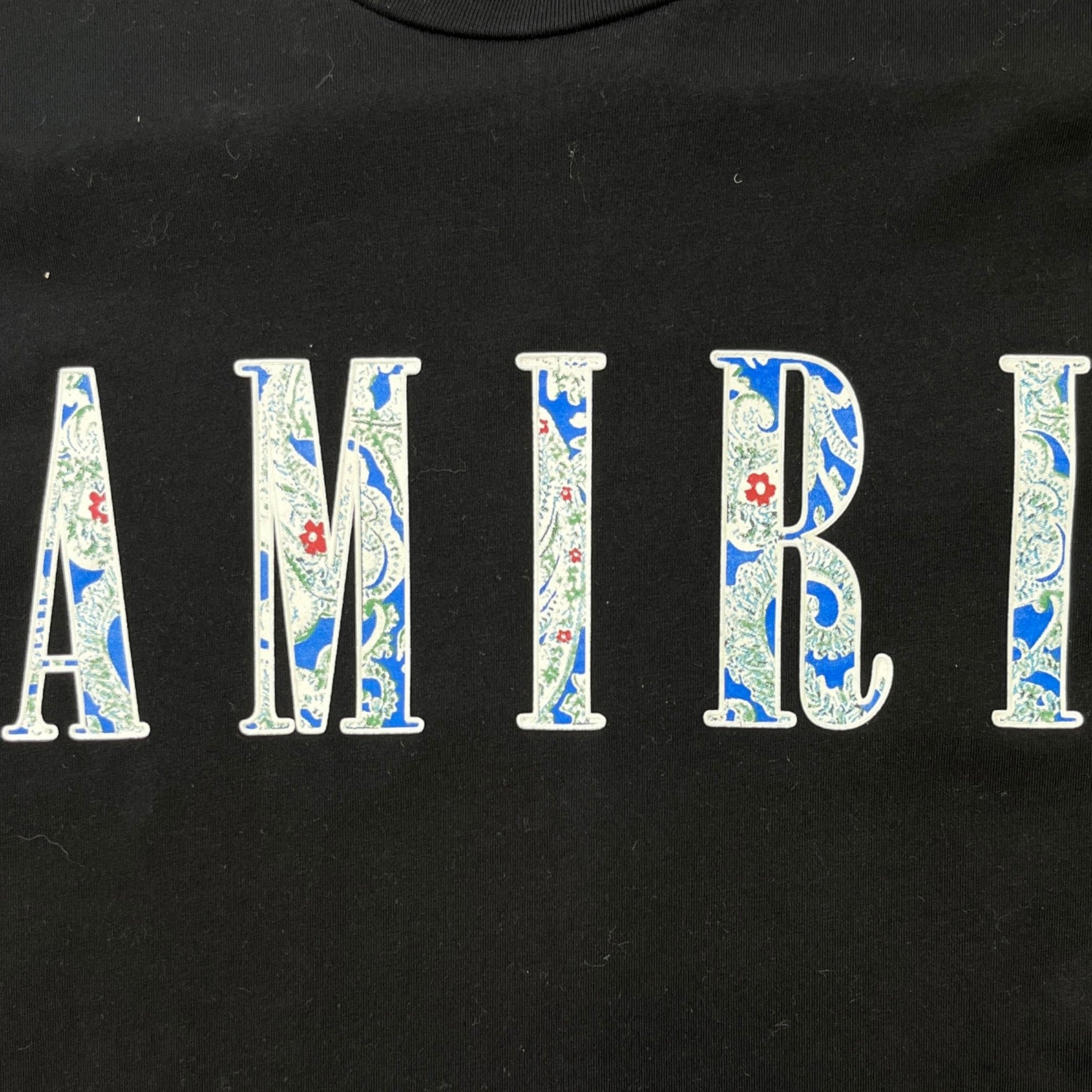 Men's Logo Print T-Shirt Black Size S