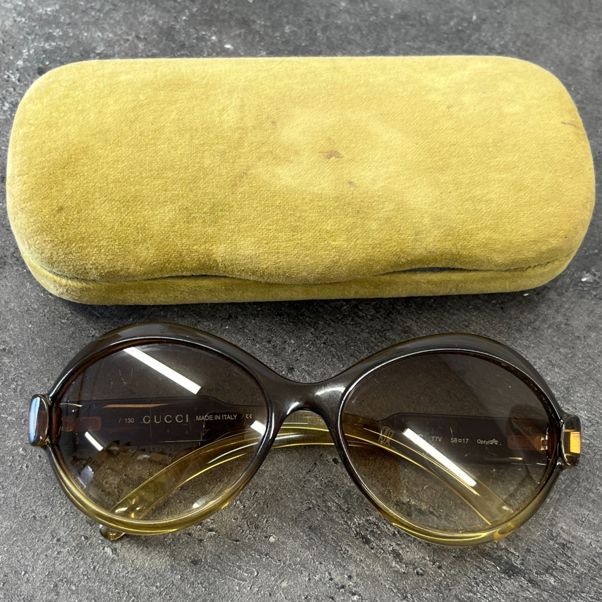 Women's Gg 2476/S Sunglasses Yellow