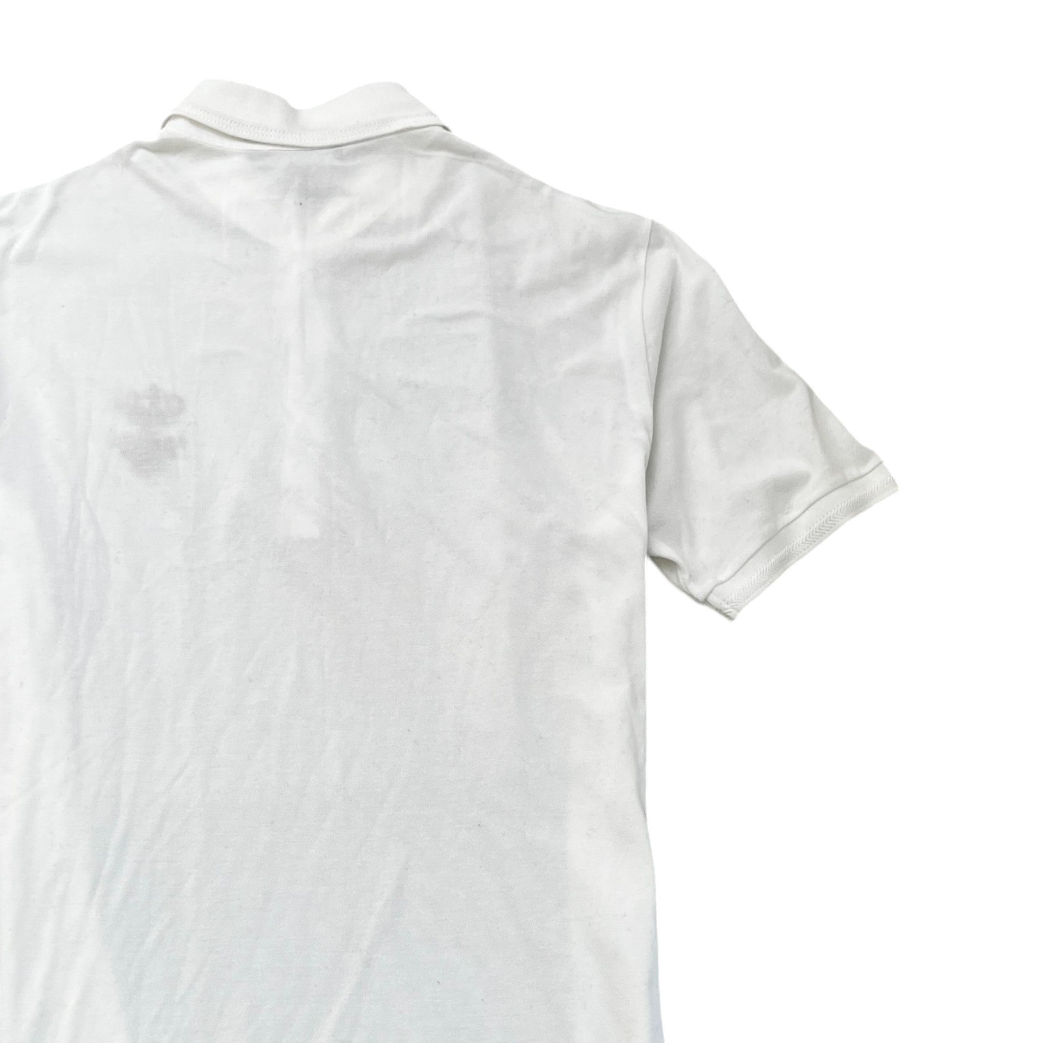 Men's Embroidered Piqué Polo Shirt White Size IT 56 / UK XXXL