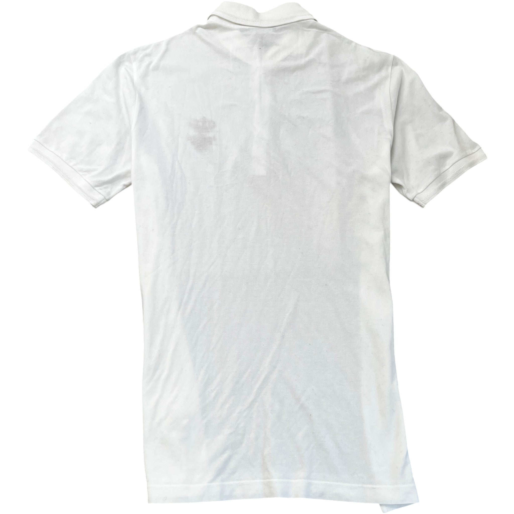 Men's Embroidered Piqué Polo Shirt White Size IT 56 / UK XXXL
