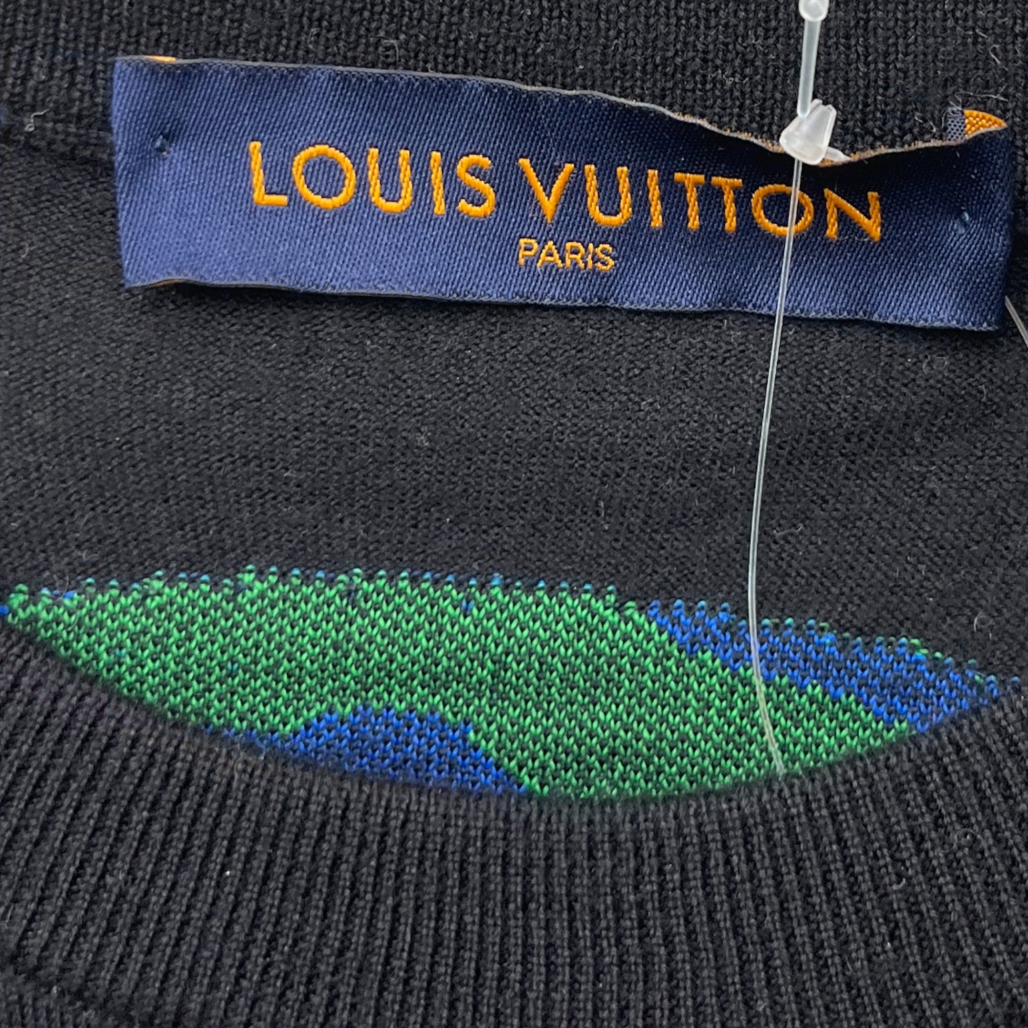 Men's Barcode Logo T-Shirt Black Size M