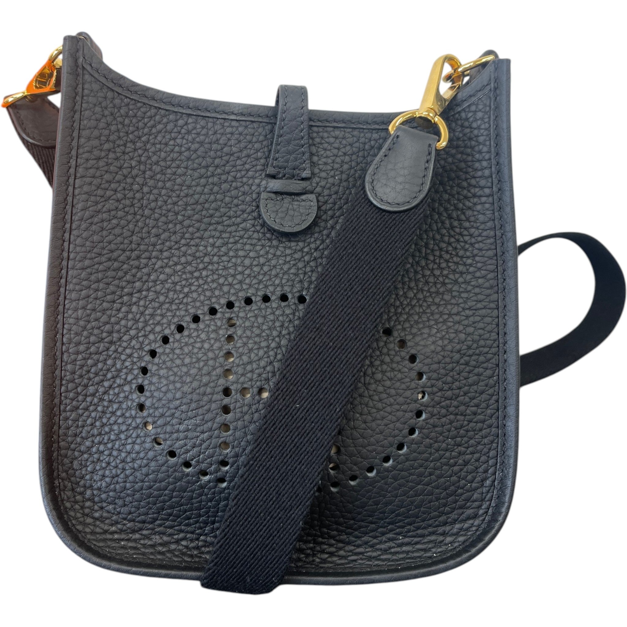 Women's Mini Evelyne 16 Clemence Leather Noir Bag Black