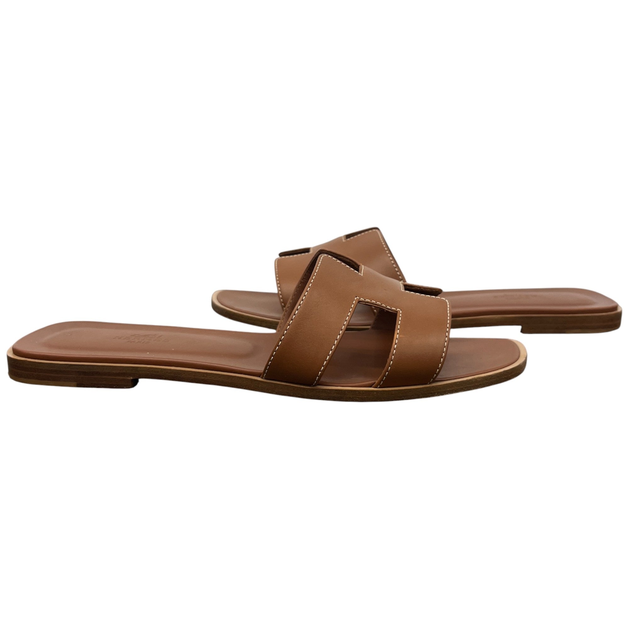 Women's Oran Gold Slides Tan Size EU 40 / UK 7