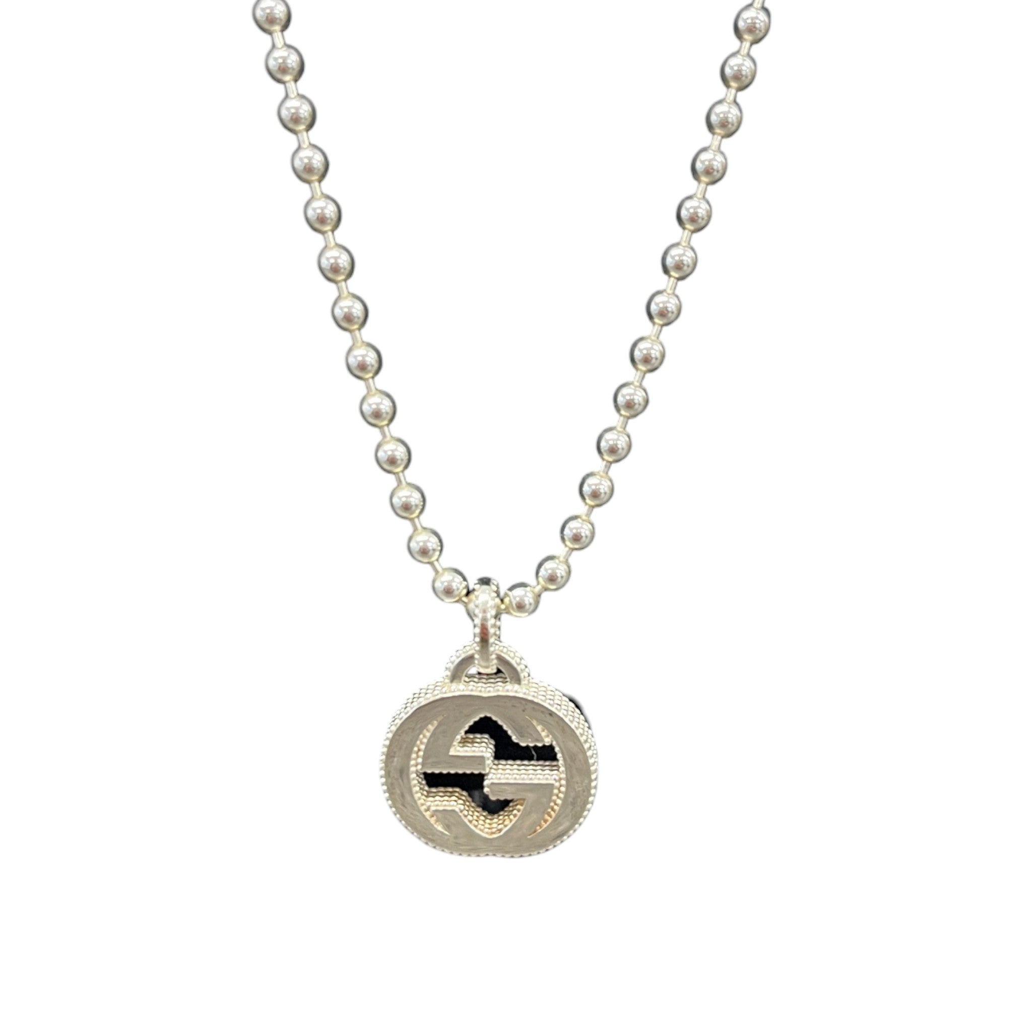 Women's Interlocking G Necklace White